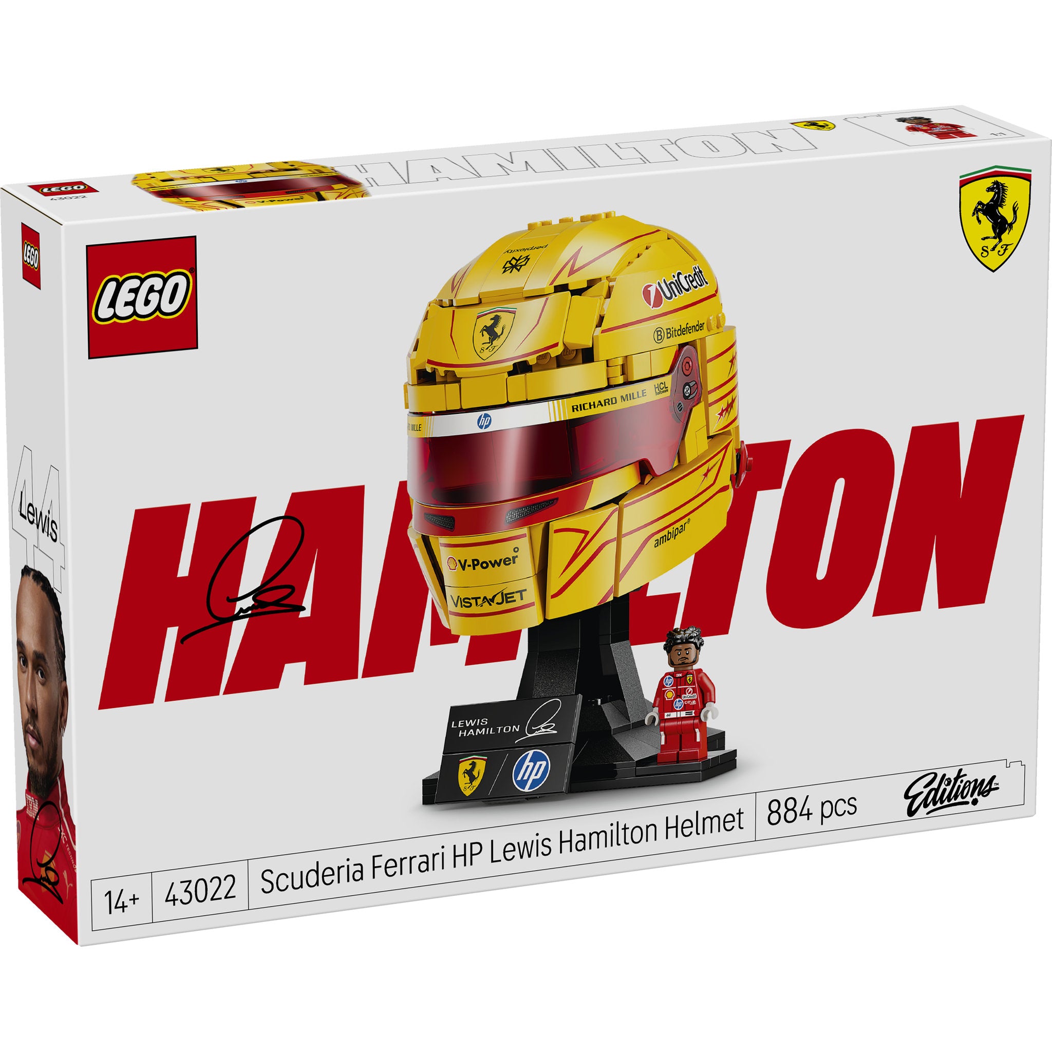 LEGO 43022 Editions Scuderia Ferrari HP Lewis Hamilton Helmet