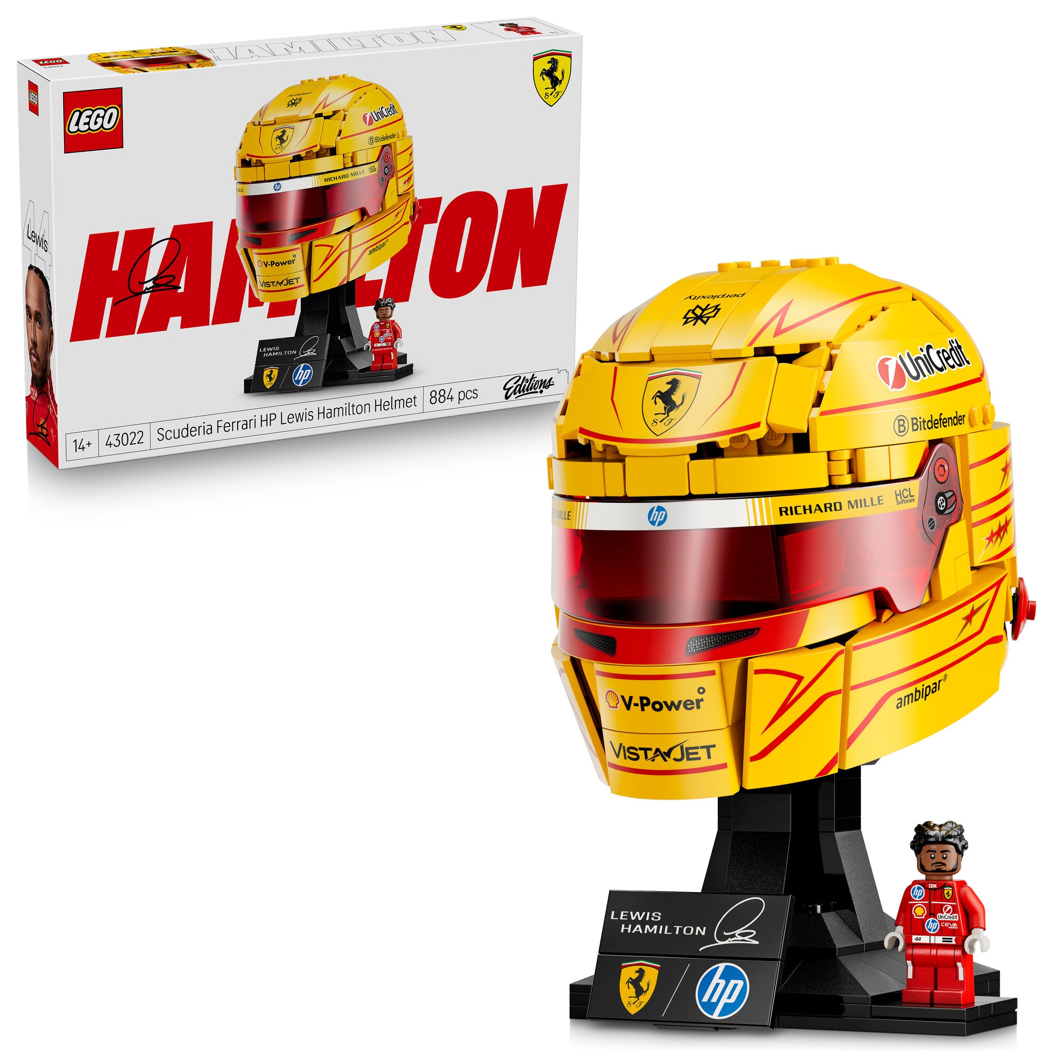 LEGO 43022 Editions Scuderia Ferrari HP Lewis Hamilton Helmet