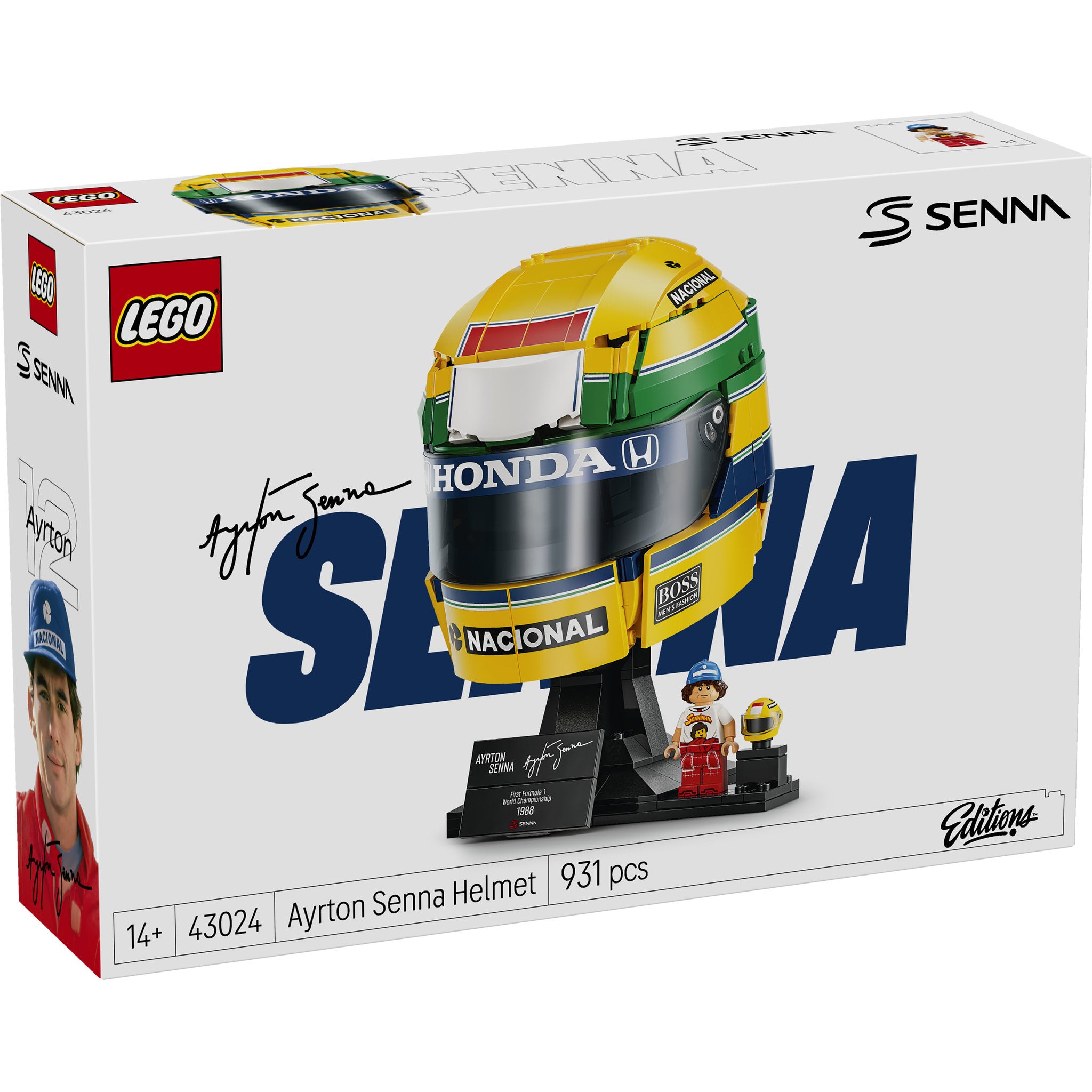 LEGO 43024 Editions Formula 1 Ayrton Senna Helmet