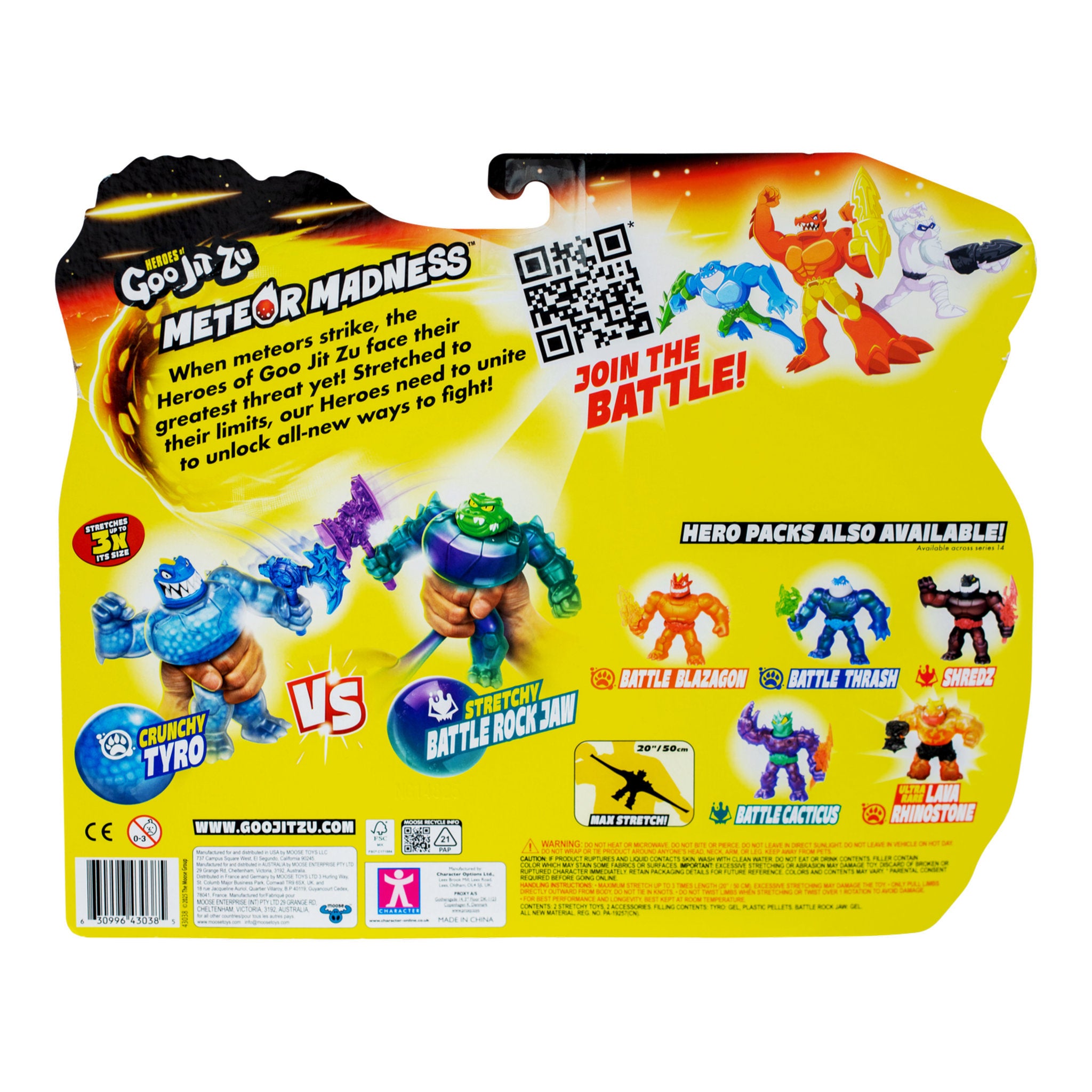 Heroes of Goo Jit Zu Meteor Madness Versus Pack Tyro VS Battle Rock Jaw