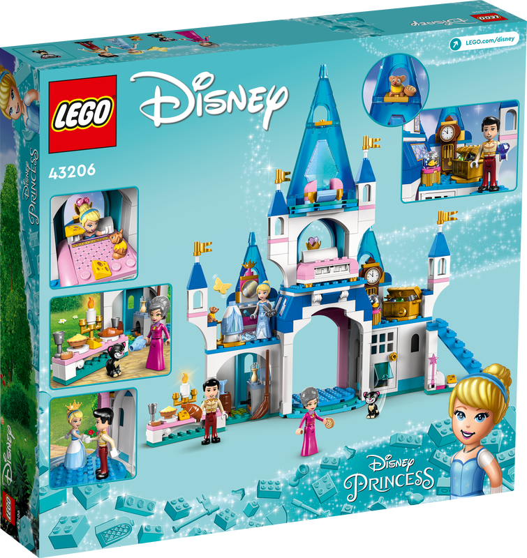 LEGO 43206 Disney Cinderella And Prince Charming’s Castle Building Kit