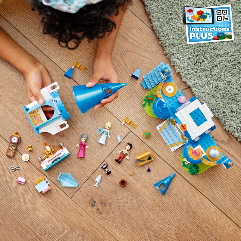 LEGO 43206 Disney Cinderella And Prince Charming’s Castle Building Kit