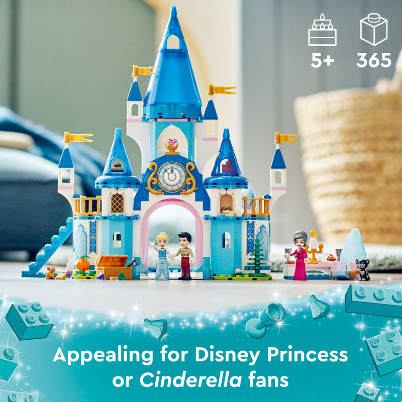 LEGO 43206 Disney Cinderella And Prince Charming’s Castle Building Kit