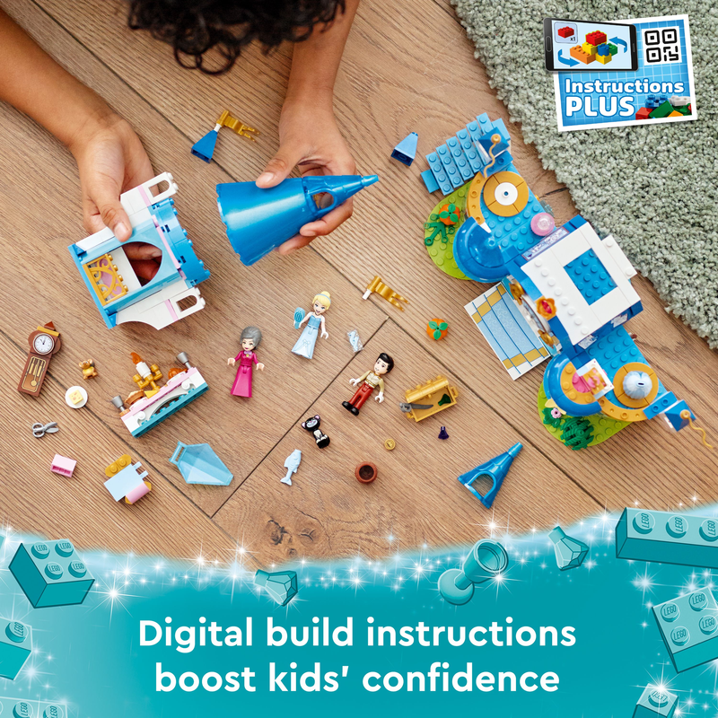 LEGO 43206 Disney Cinderella And Prince Charming’s Castle Building Kit