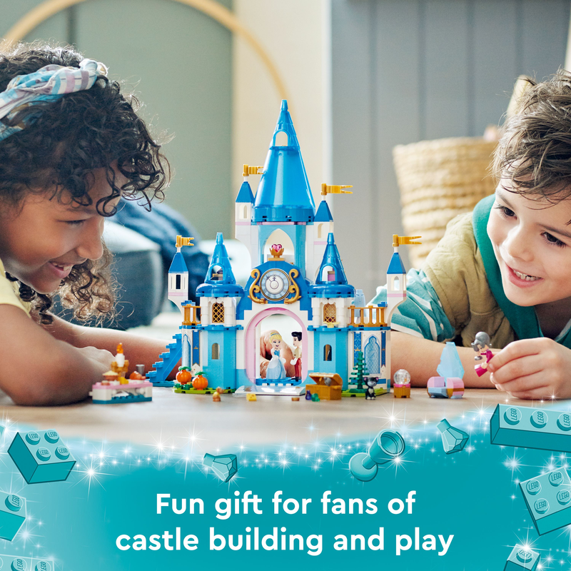 LEGO 43206 Disney Cinderella And Prince Charming’s Castle Building Kit