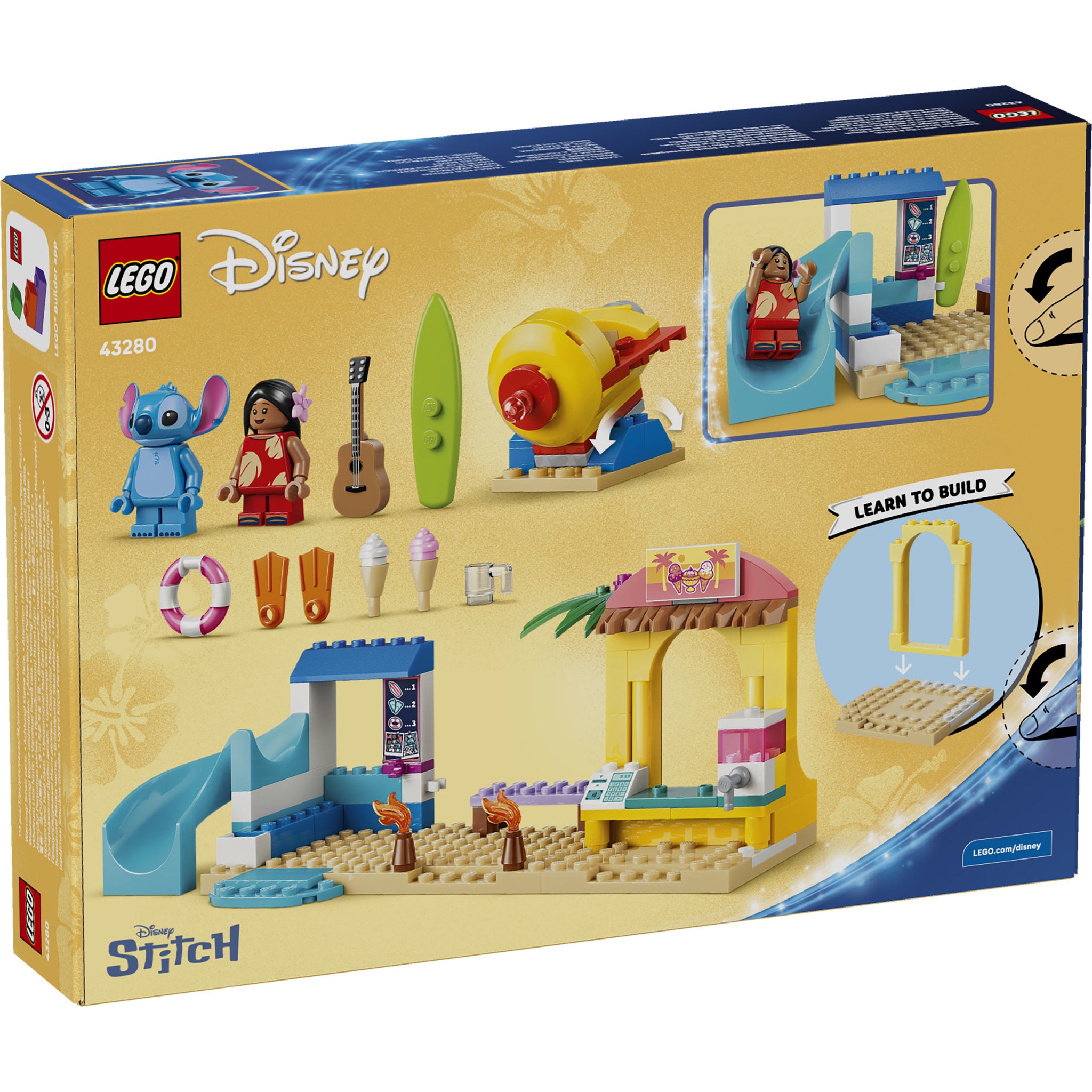 LEGO 43280 Disney Classic Beach Fun with Lilo & Stitch