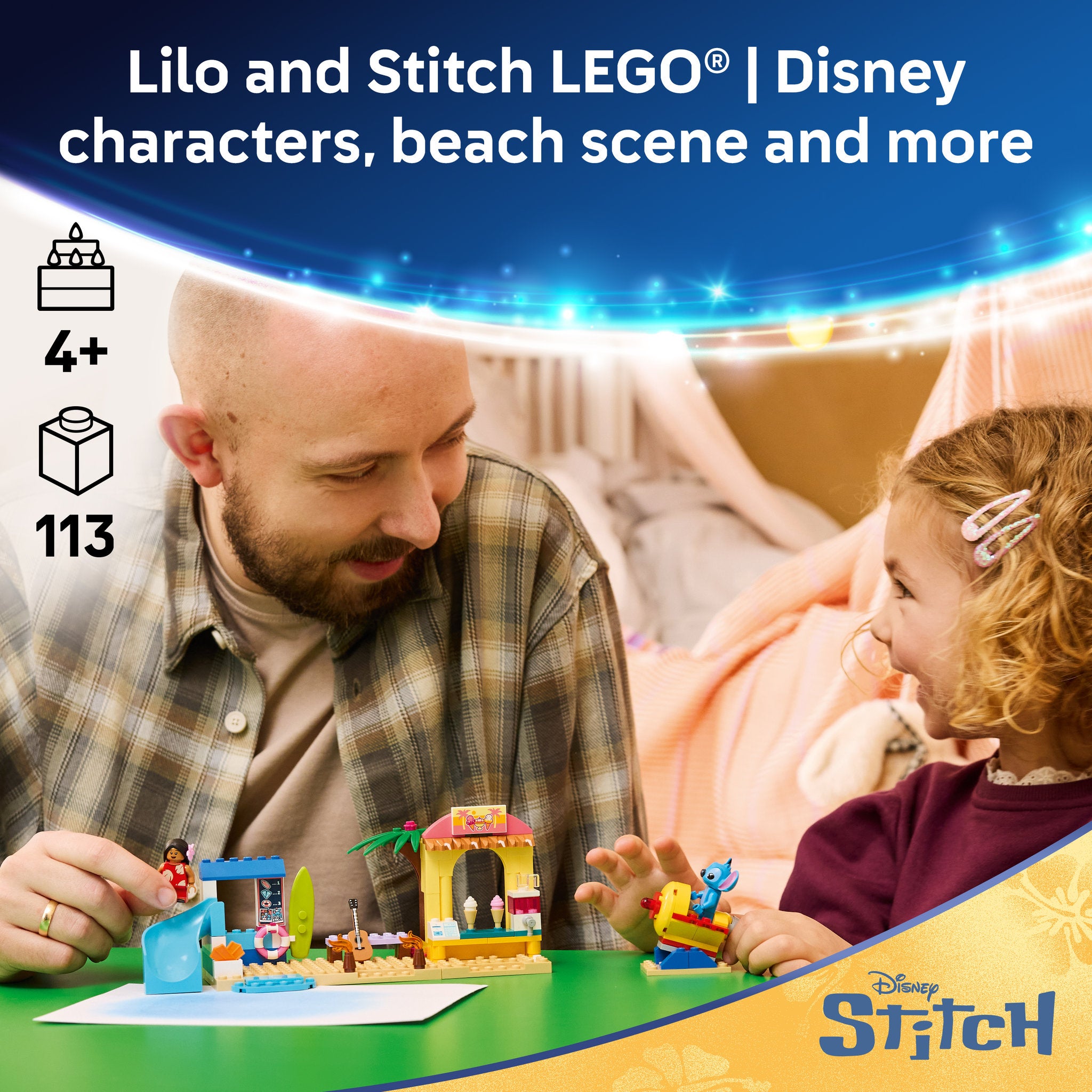 LEGO 43280 Disney Classic Beach Fun with Lilo & Stitch