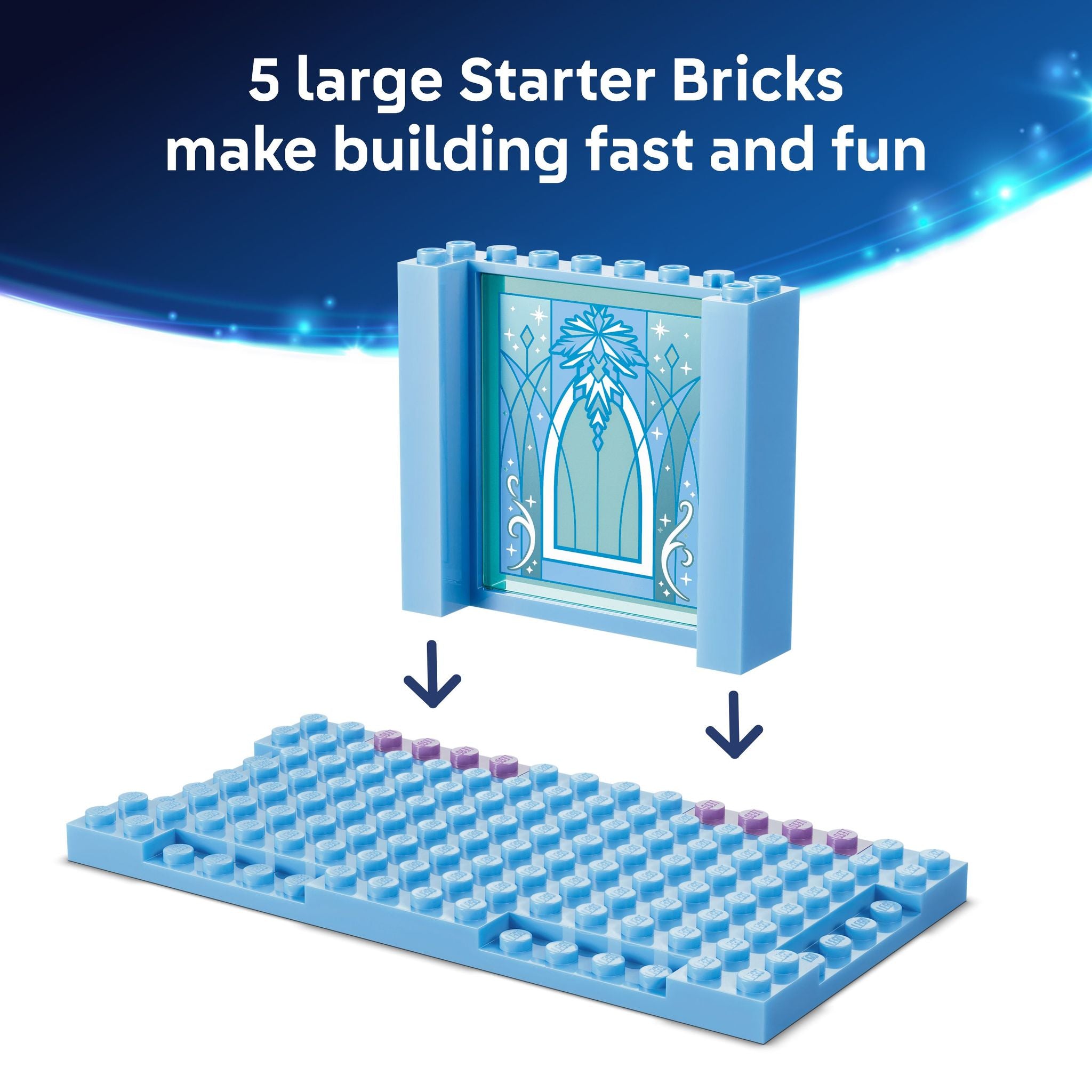 LEGO 43281 Disney Frozen Elsa’s Ice Castle & Snow Ride Adventure