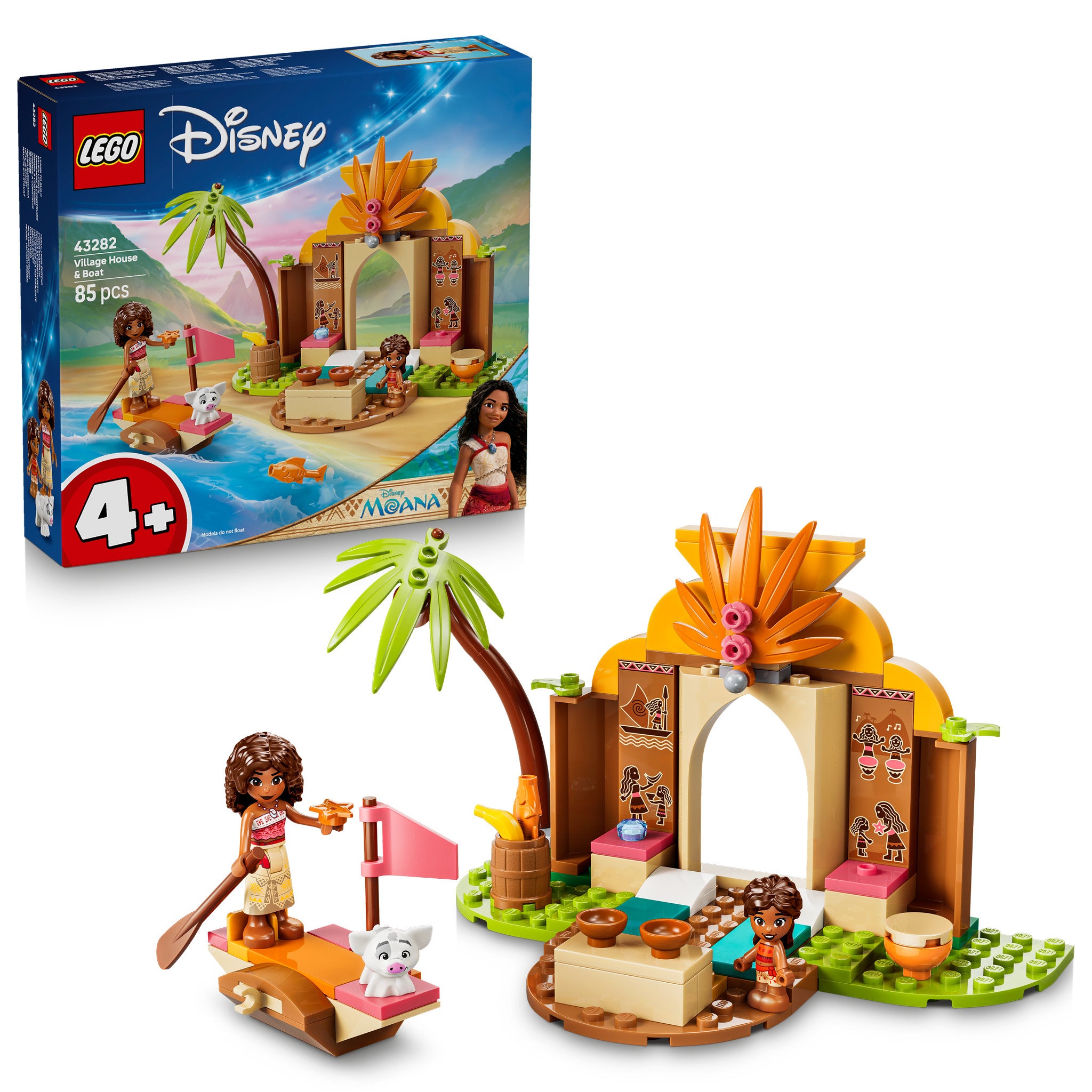 LEGO 43282 Disney Moana Village House & Boat