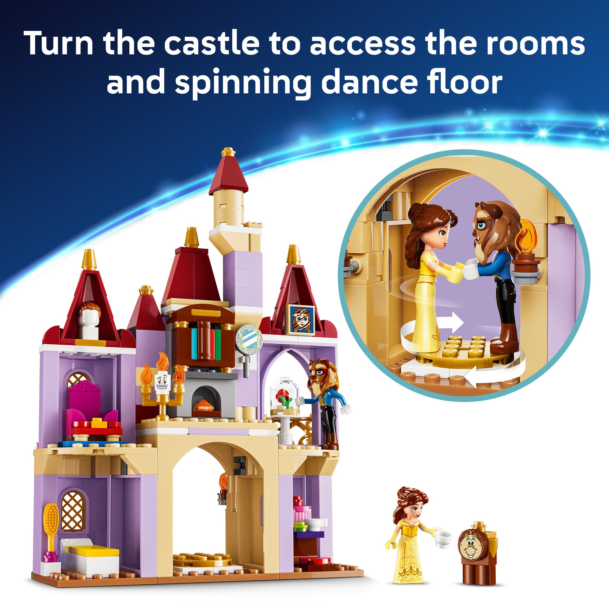 LEGO 43289 Disney Princess Belle & The Beast's Enchanted Castle