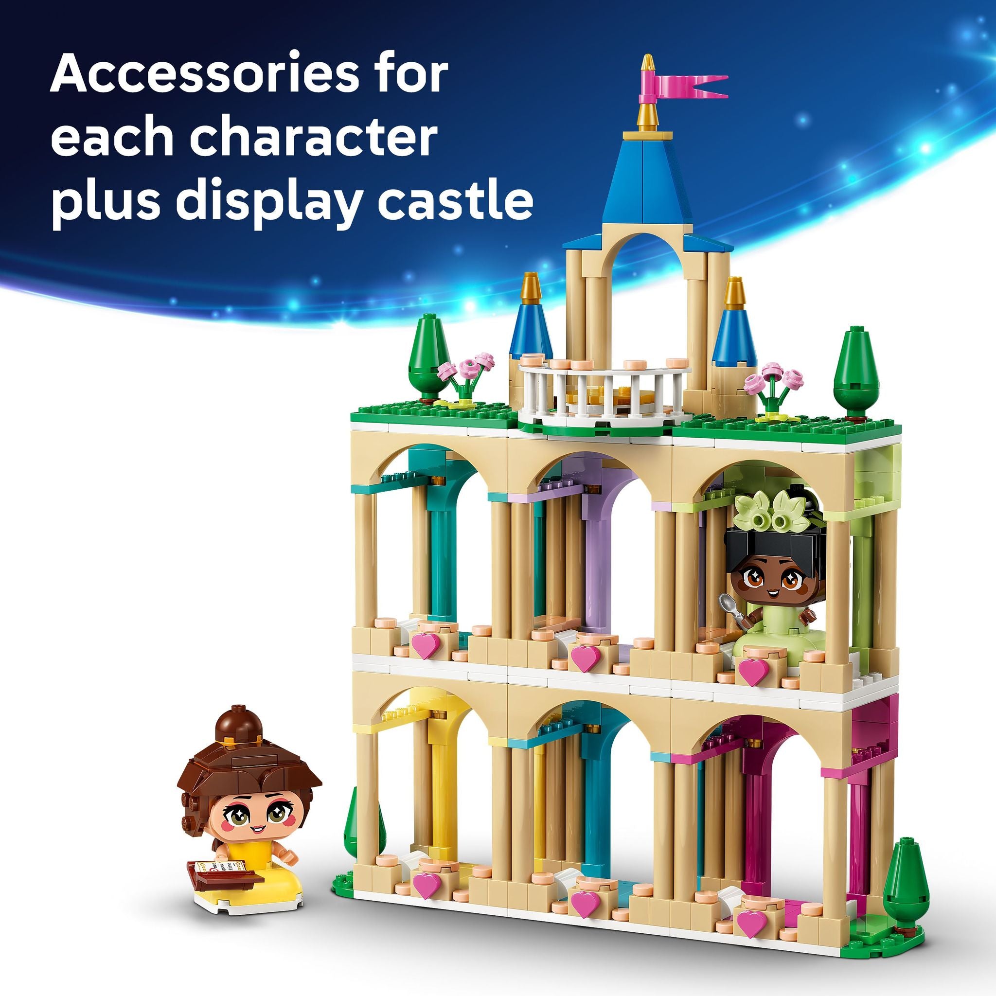 LEGO 43291 Disney Princess Mini Belle & Tiana with Castle