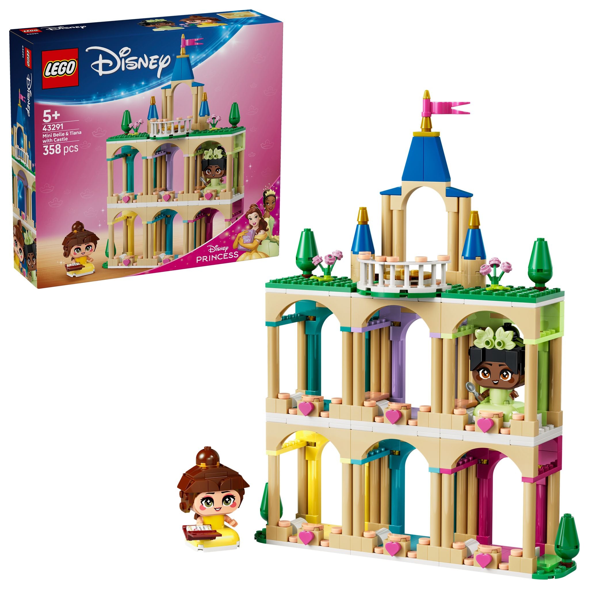 LEGO 43291 Disney Princess Mini Belle & Tiana with Castle
