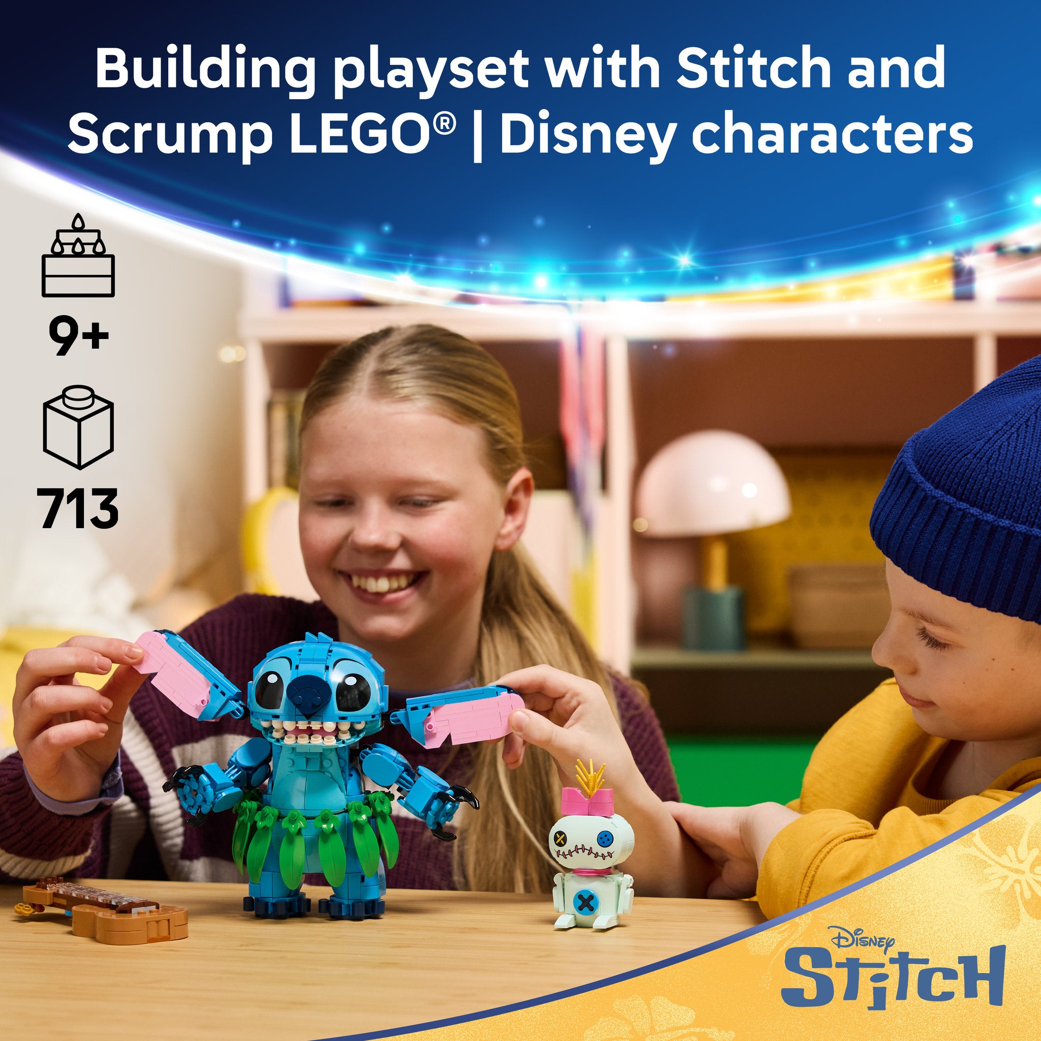 LEGO 43296 Disney Classic Stitch & Scrump