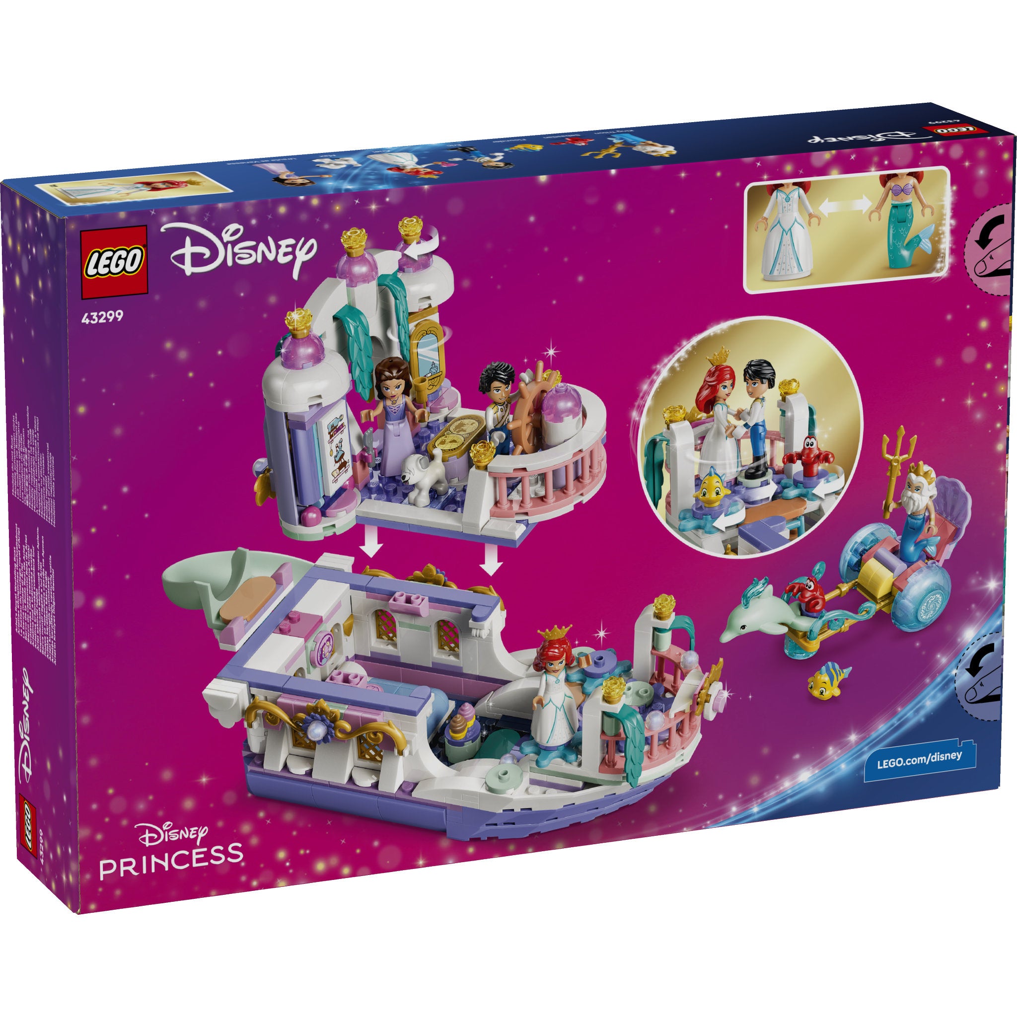 LEGO 43299 Disney Princess Ariel's Royal Wedding Boat