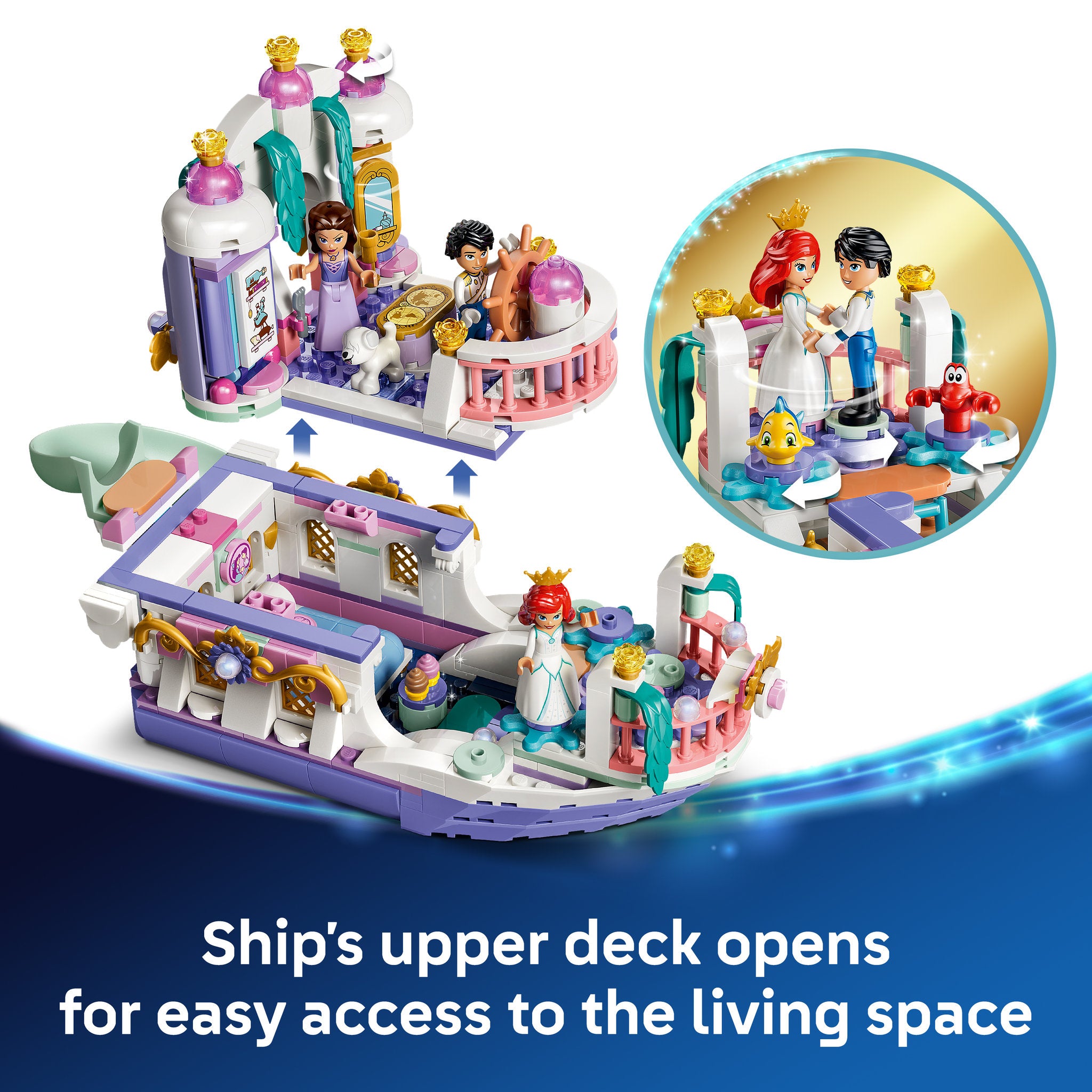 LEGO 43299 Disney Princess Ariel's Royal Wedding Boat