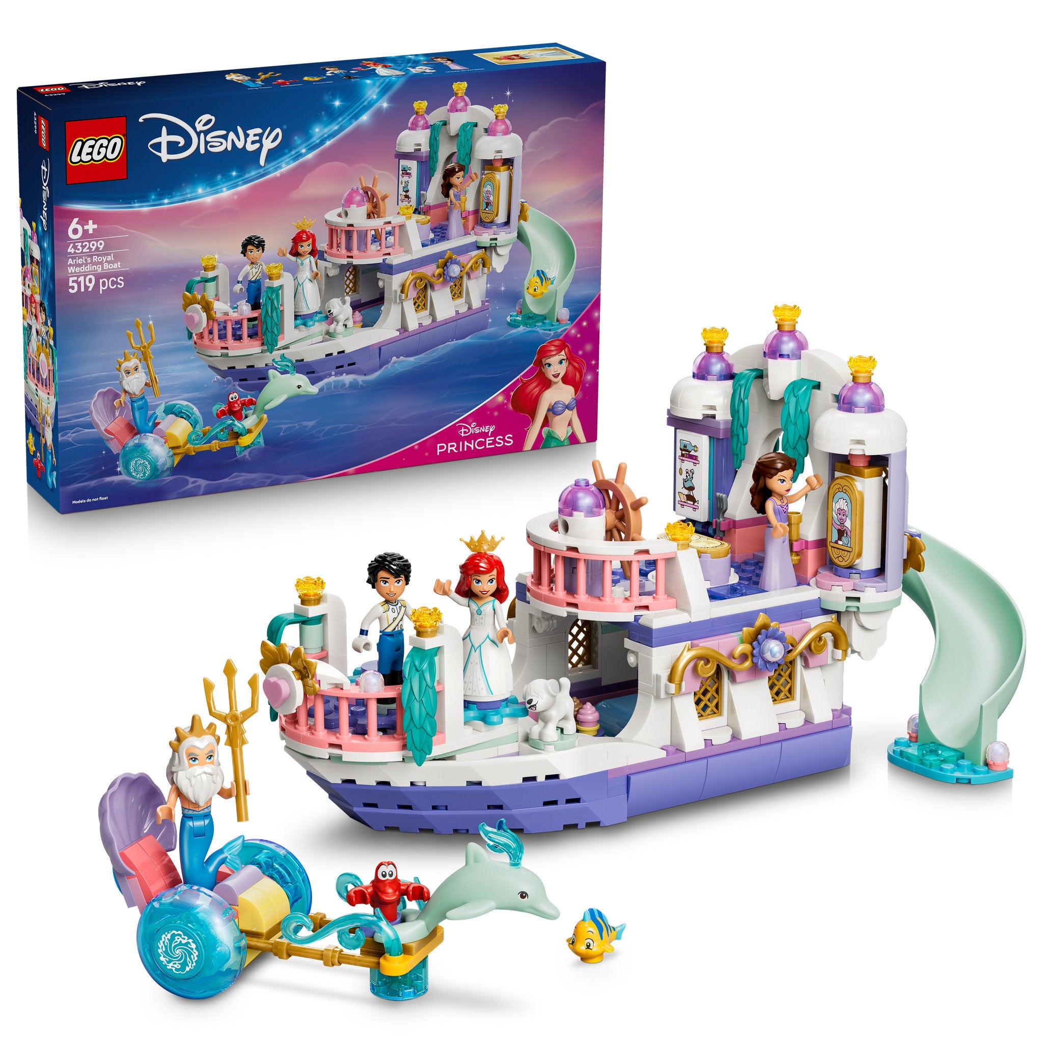 LEGO 43299 Disney Princess Ariel's Royal Wedding Boat