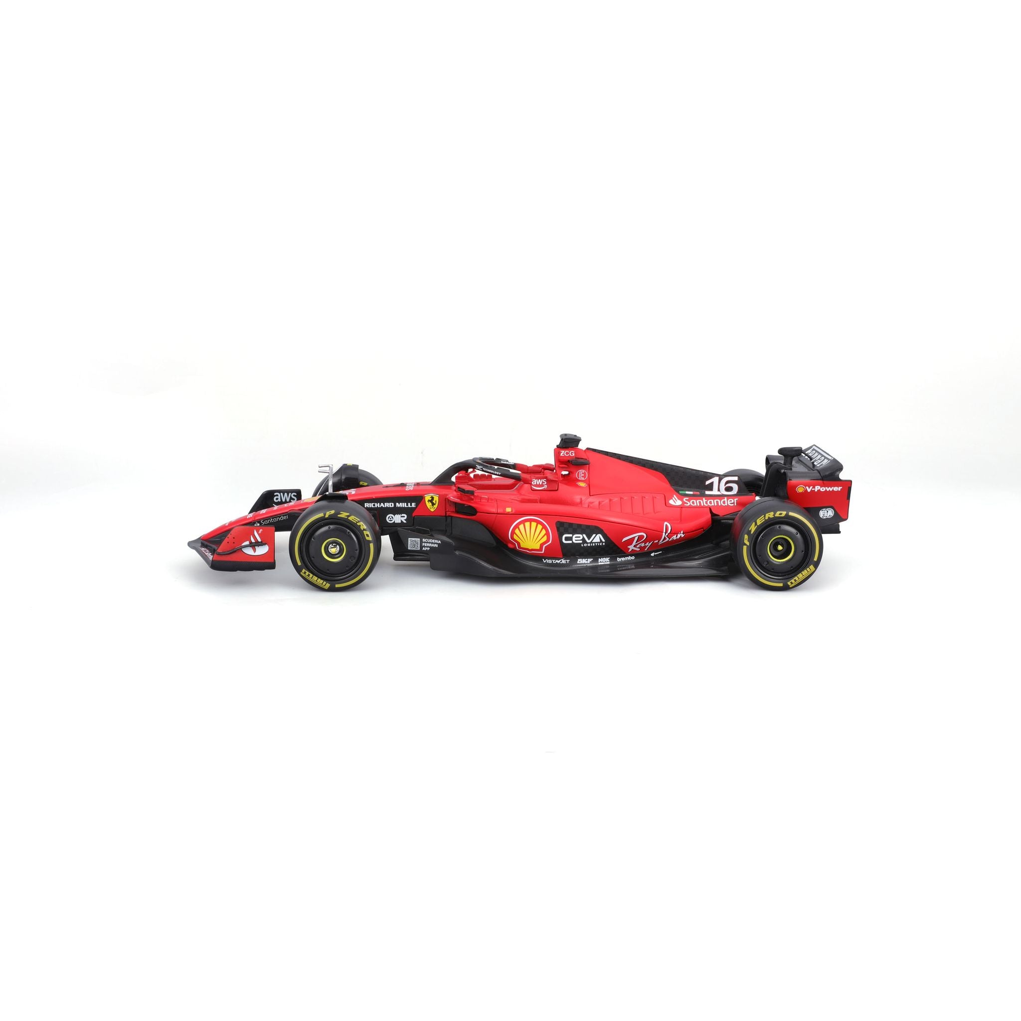 Bburago 1:24 F1 Ferrari Sf-23 #16 Charles Leclerc With Driver Figure
