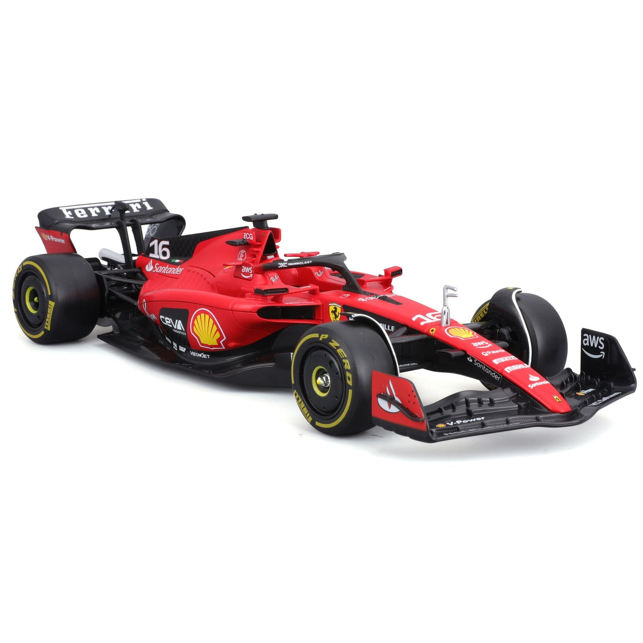 Bburago 1:24 F1 Ferrari Sf-23 #16 Charles Leclerc With Driver Figure