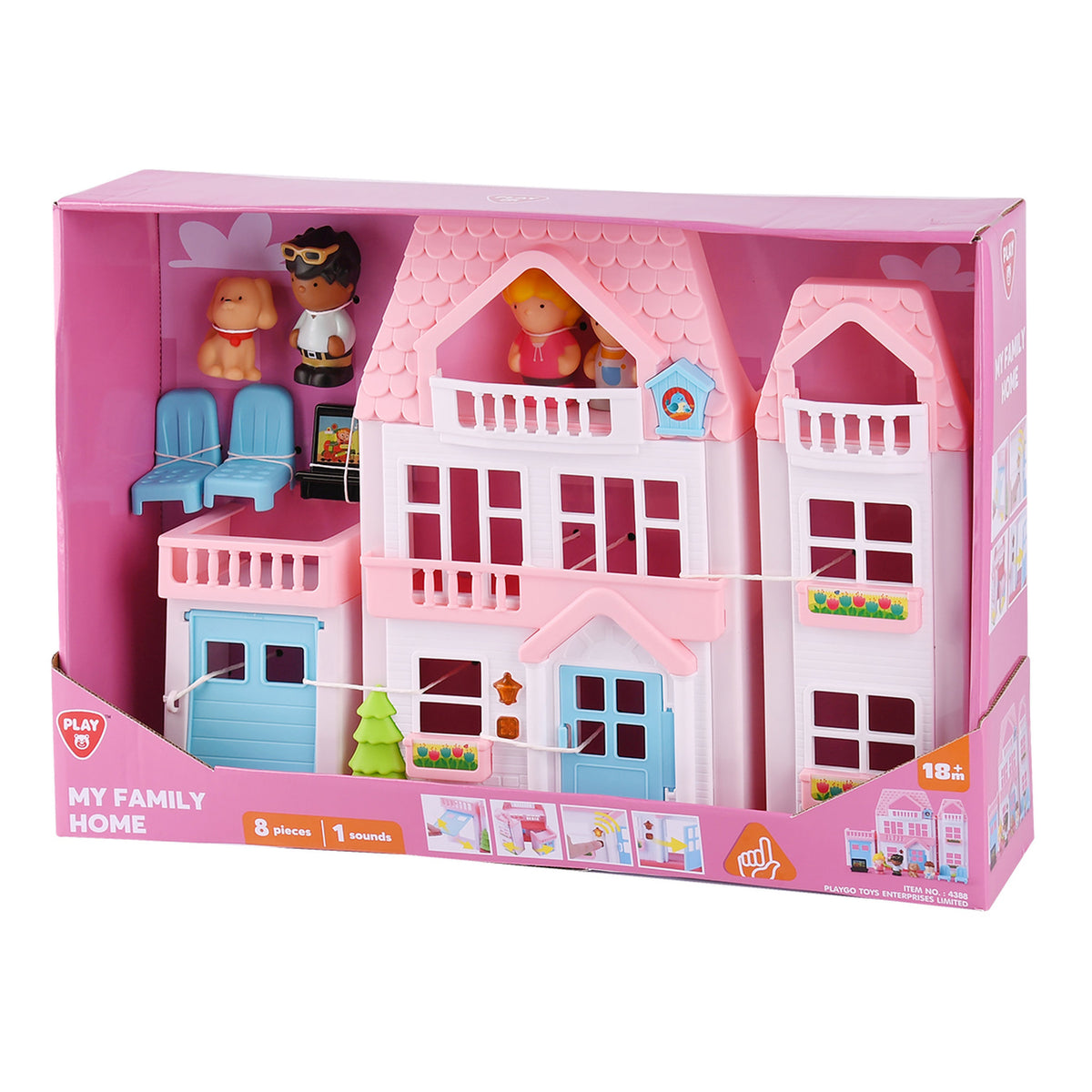 Playgo My Family Home Playset 8 Pieces