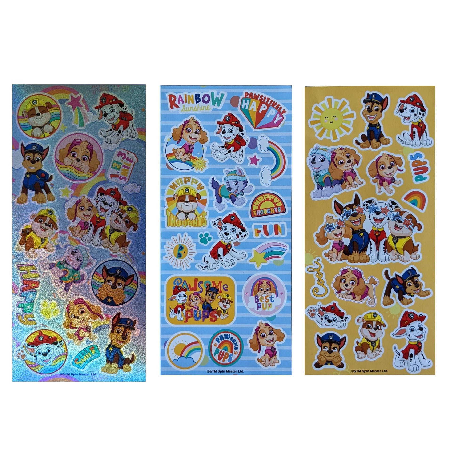 PAW Patrol Holographic Sticker 3 Pack - Toyworld Australia