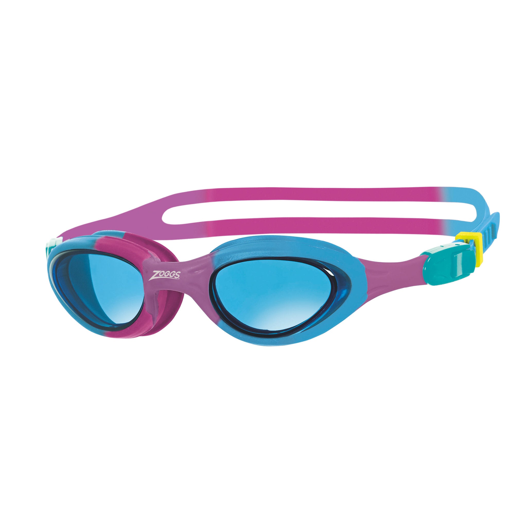 Zoggs Super Seal Junior Pink/Blue/Tint Blue Goggles - Toyworld Australia