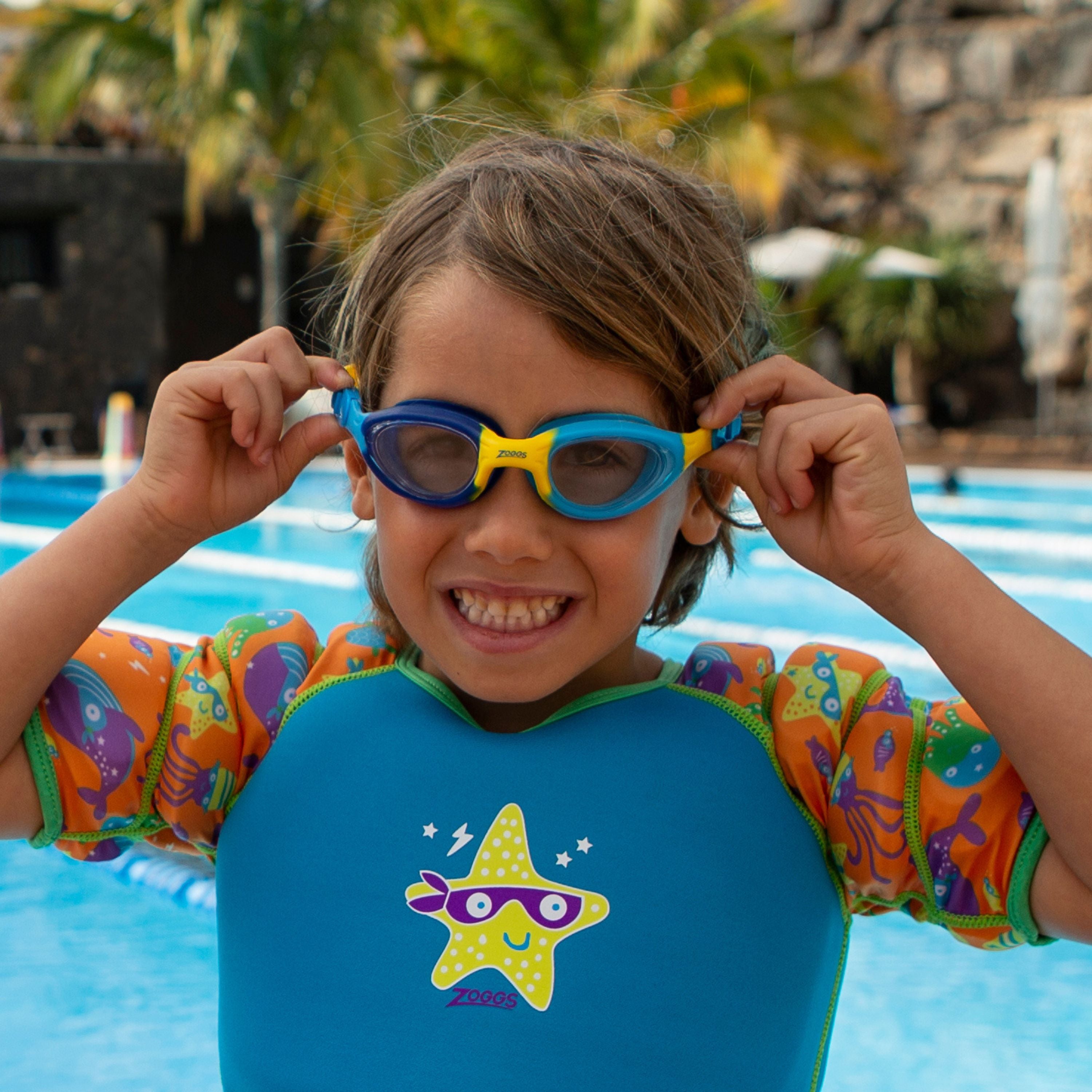 Zoggs Little Super Seal Blue/Yellow/Clear