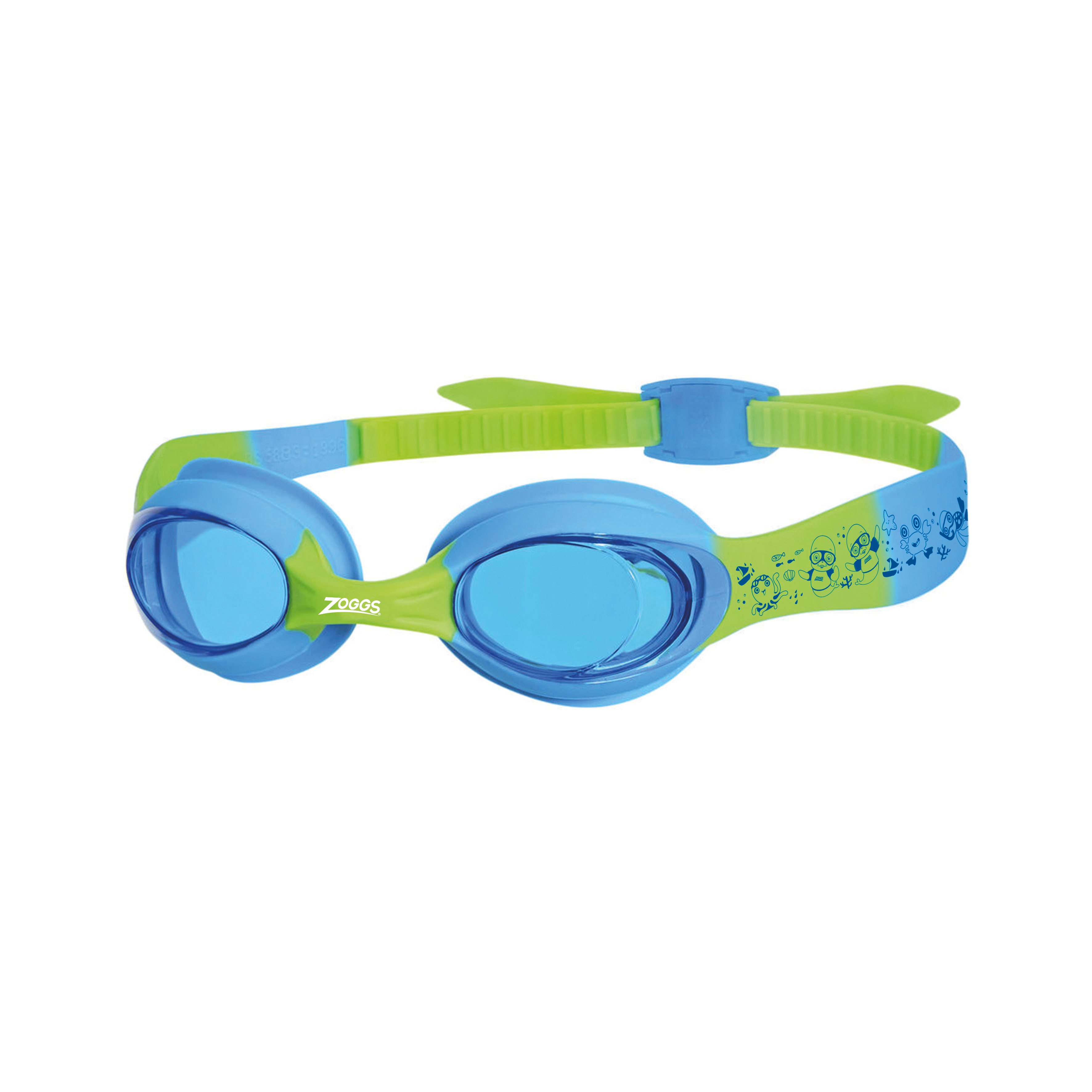 Zoggs Little Twist Blue/Green/Tint Blue Goggles - Toyworld Australia