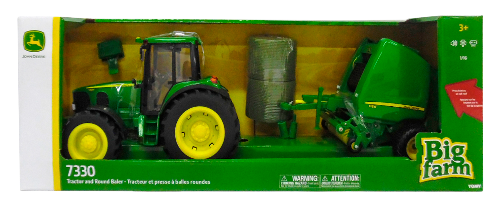 John Deere 1:16 Big Farm Tractor With Baler Value Set