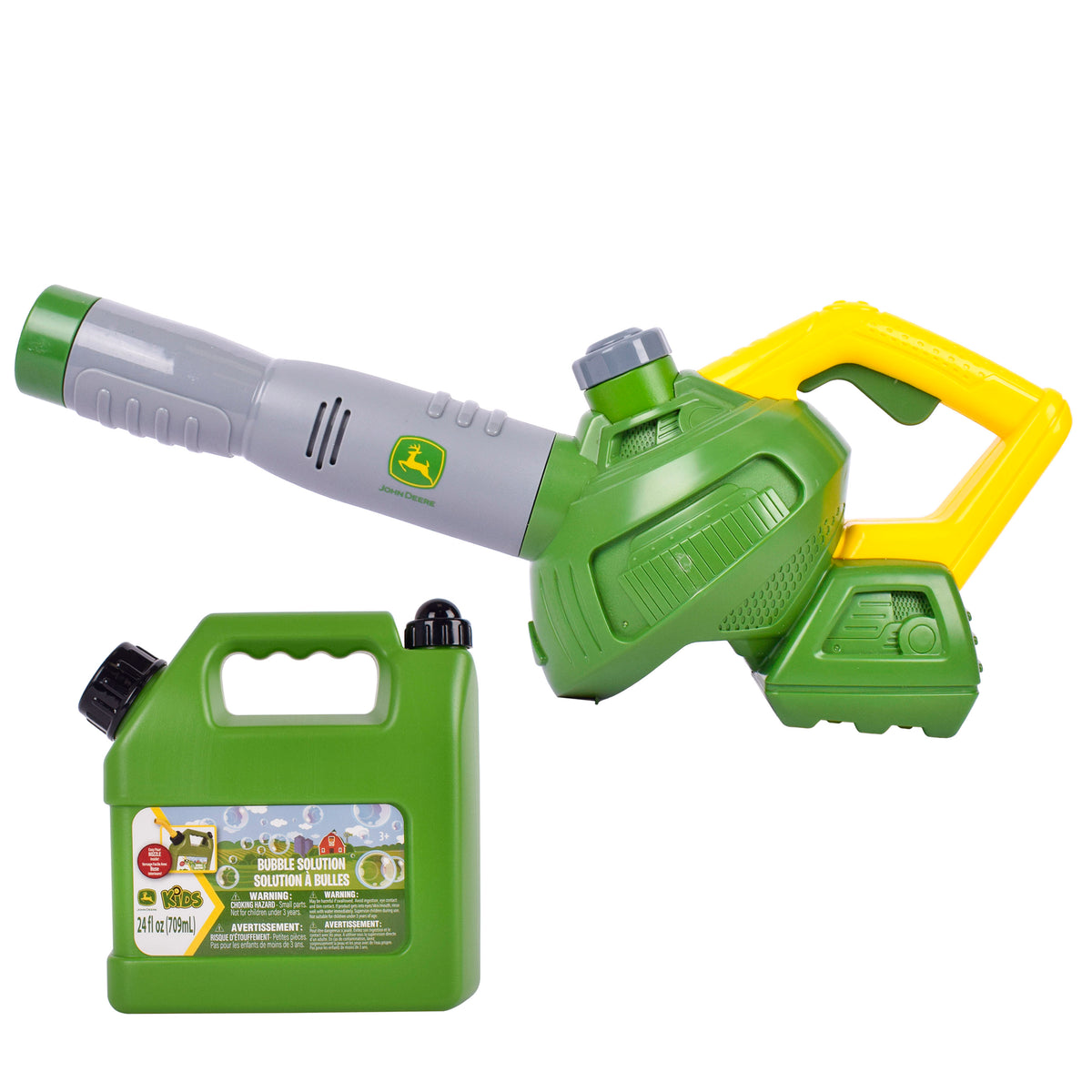 John Deere Bubble 'N' Fun Leaf Blower Combo – Toyworld Australia