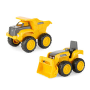 John Deere Sandbox Construction Vehicle 2 Pack - Loader & Dump Truck