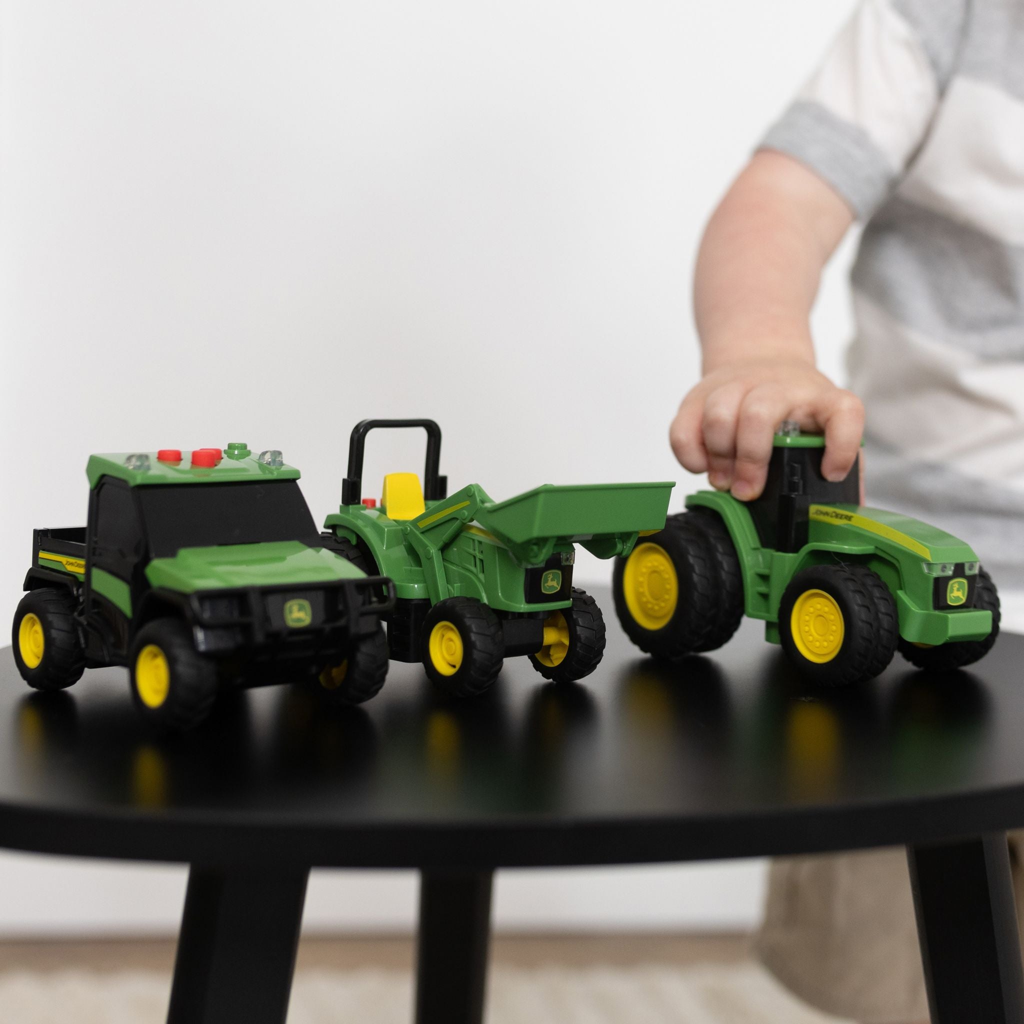 John Deere Lights & Sound Mini Tractor 3 Pack