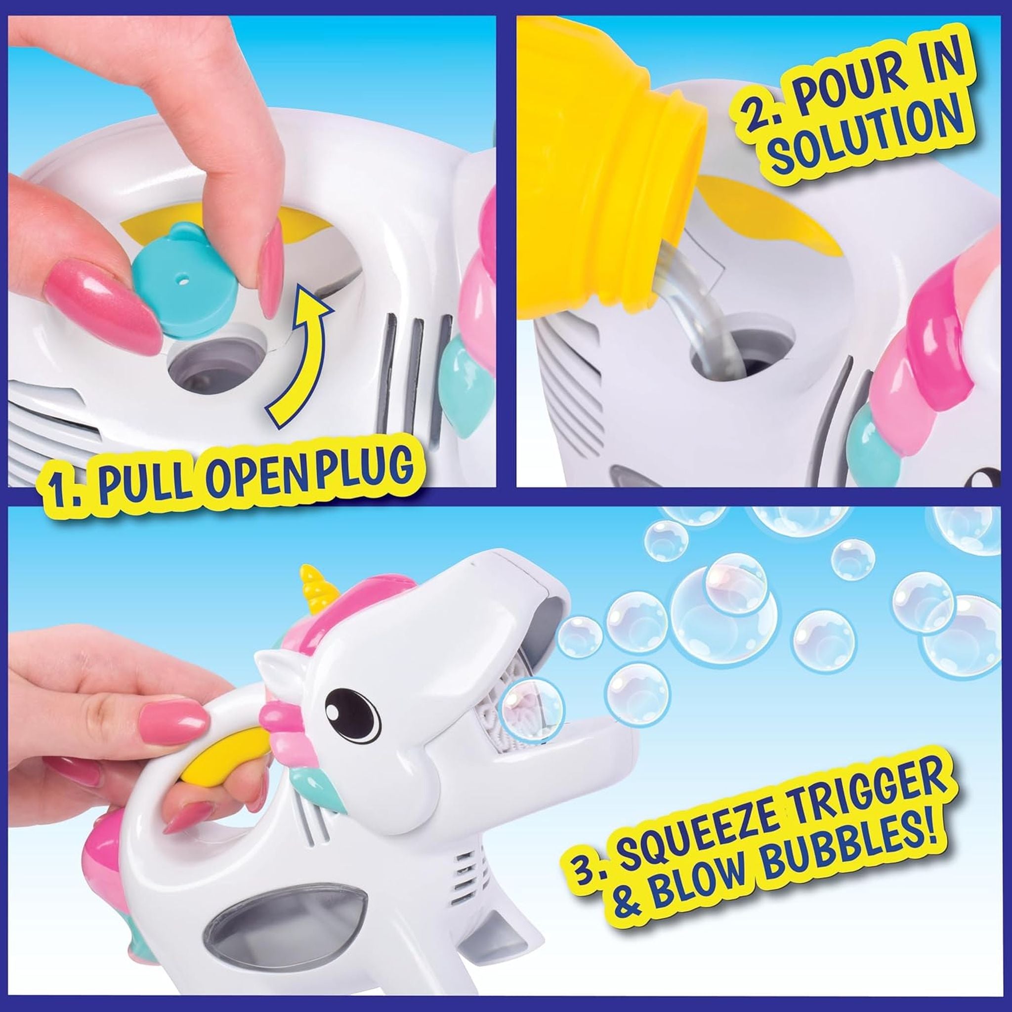 Maxx Bubbles Handheld Unicorn Bubbler