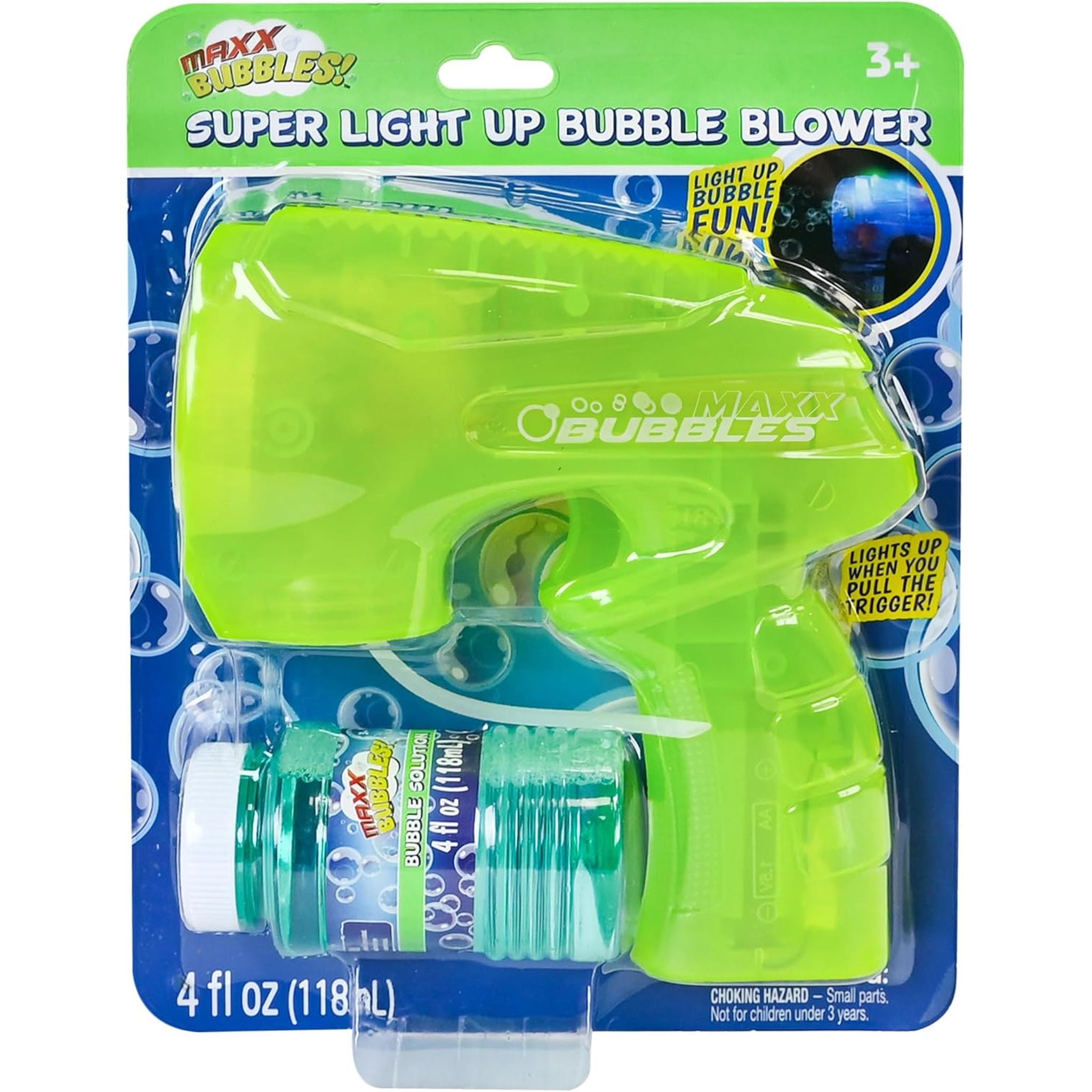 Maxx Bubbles Super Light-Up Bubble Blower Assorted Styles