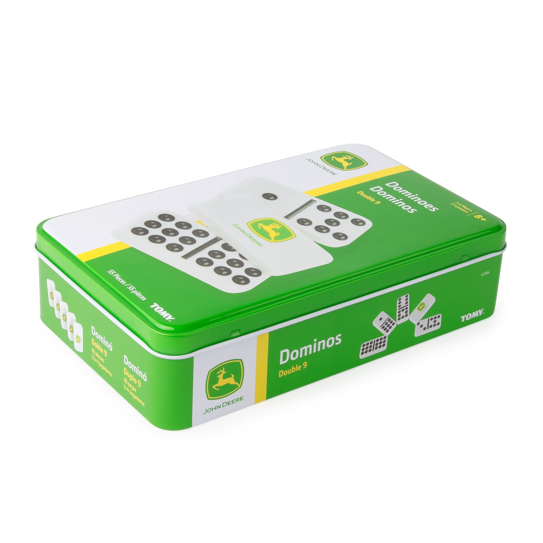 John Deere Dominoes Double 9 In Tin