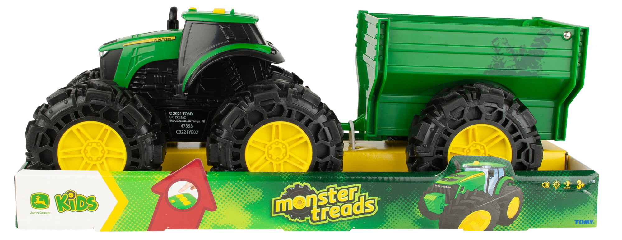John Deere Monster Treads Tractor And Wagon