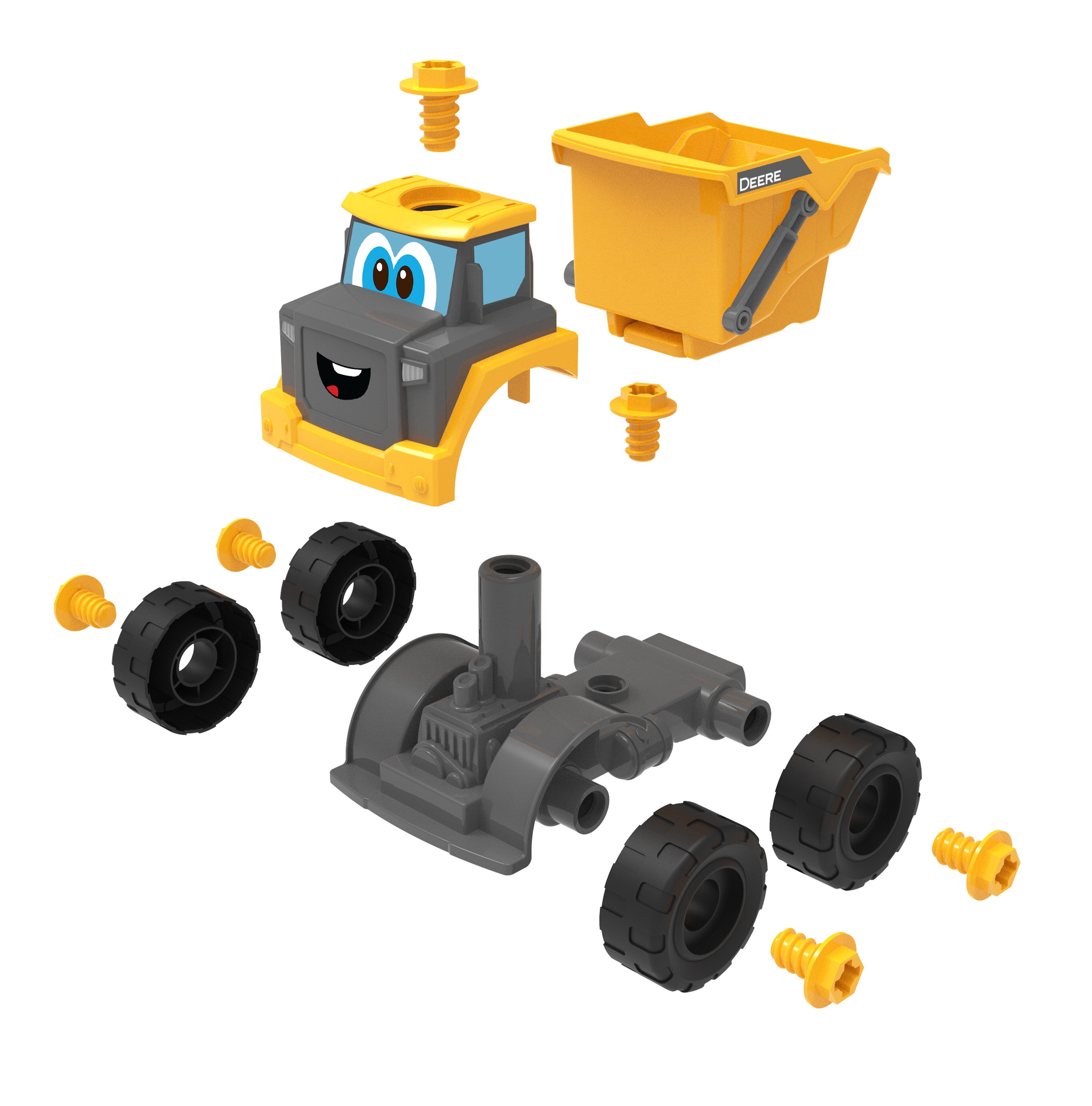 John Deere Build-A-Buddy Dump Truck - Yellow