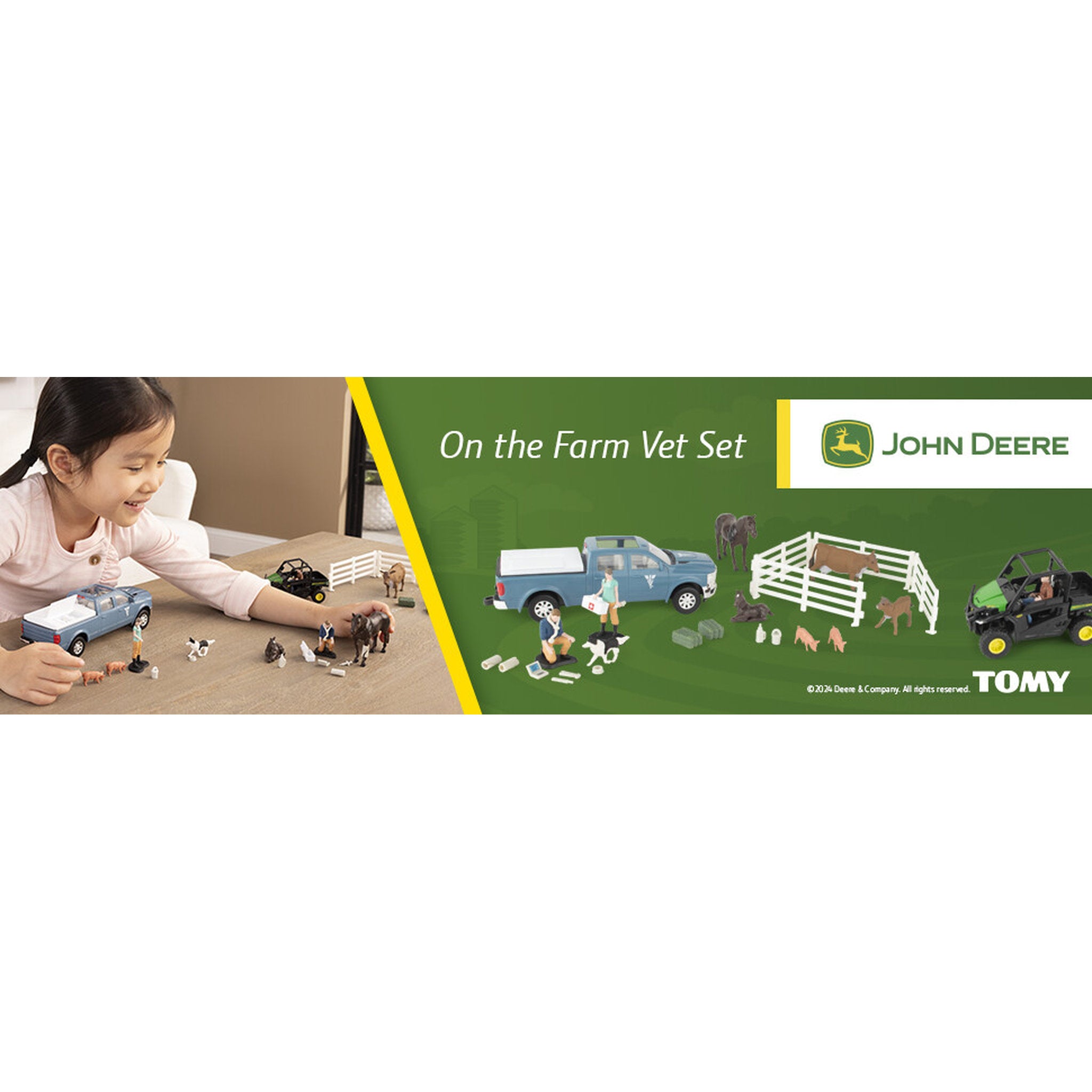 John Deere 1:32 On the Farm Playset - Vet Set
