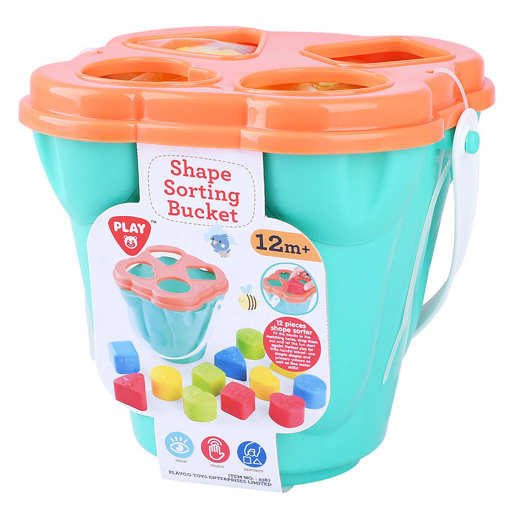 Playgo Toys Shape Sorting Bucket 12 Piece