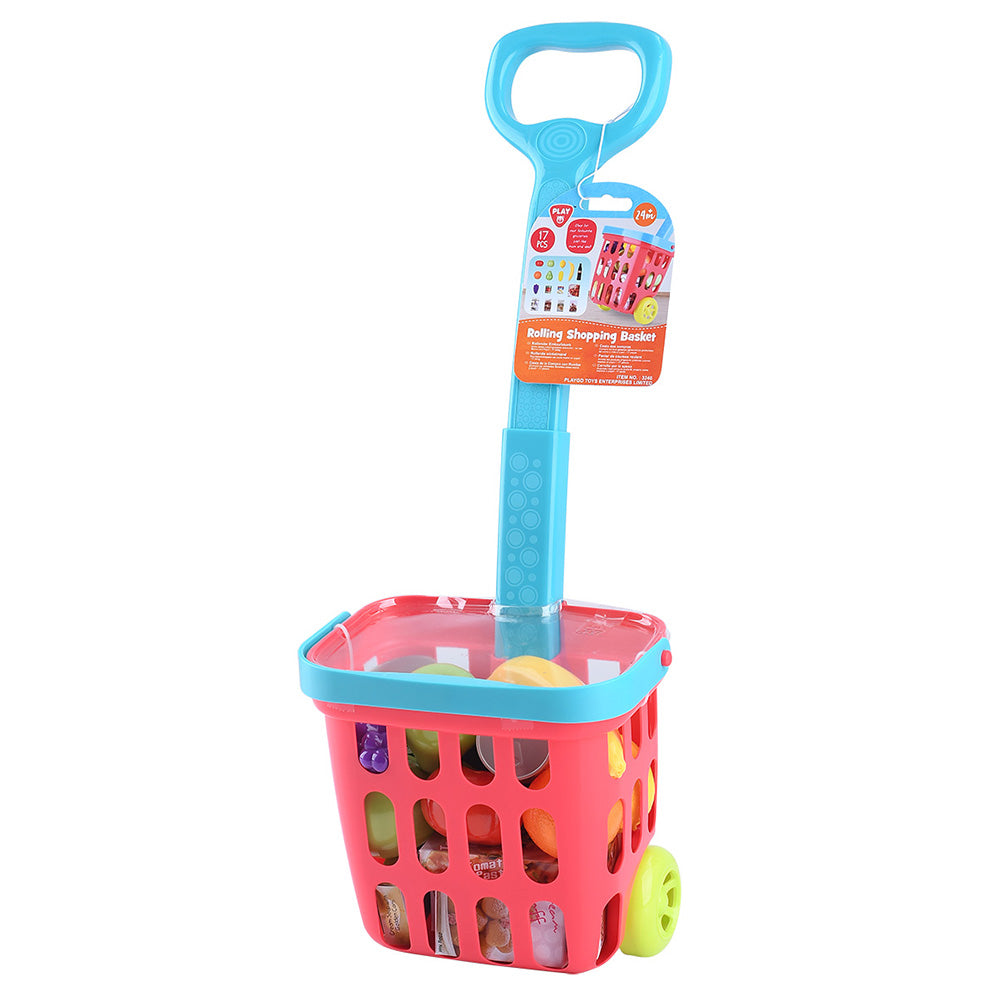 Playgo Rolling Shopping Basket