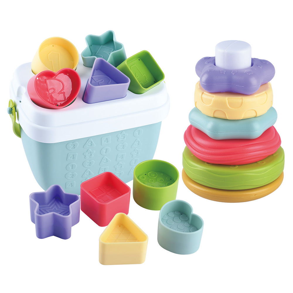 Playgo Toys Bio-Based Shape Stack Bundle
