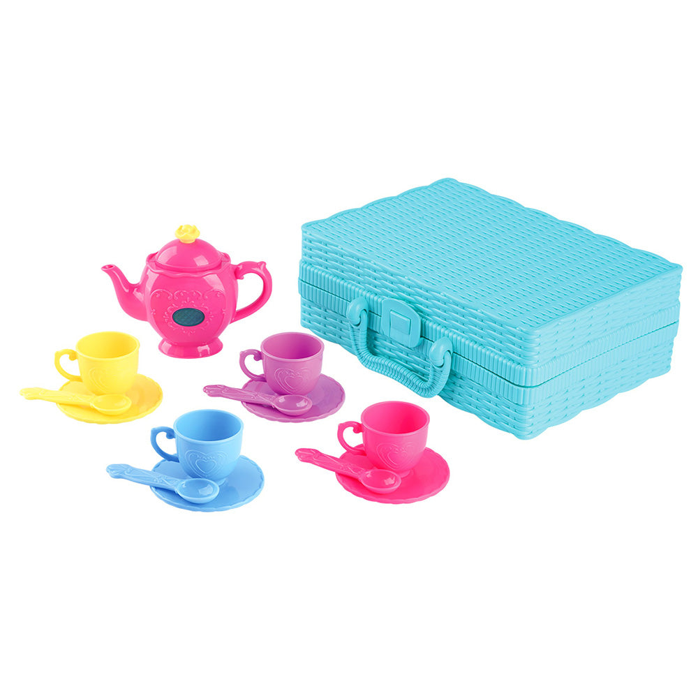 Playgo Toys Battery Operated Musical Tea Set Basket