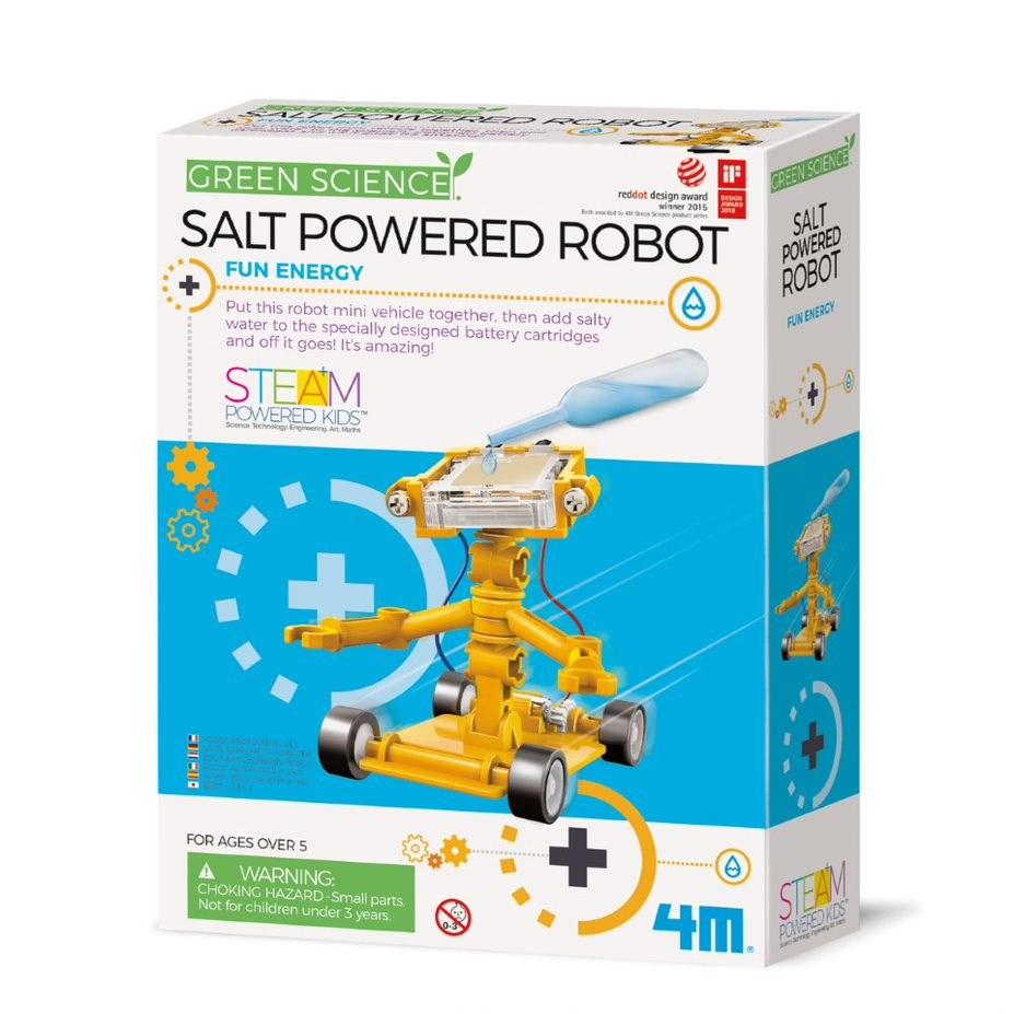 4M GREEN SCIENCE SALT POWERED ROBOT