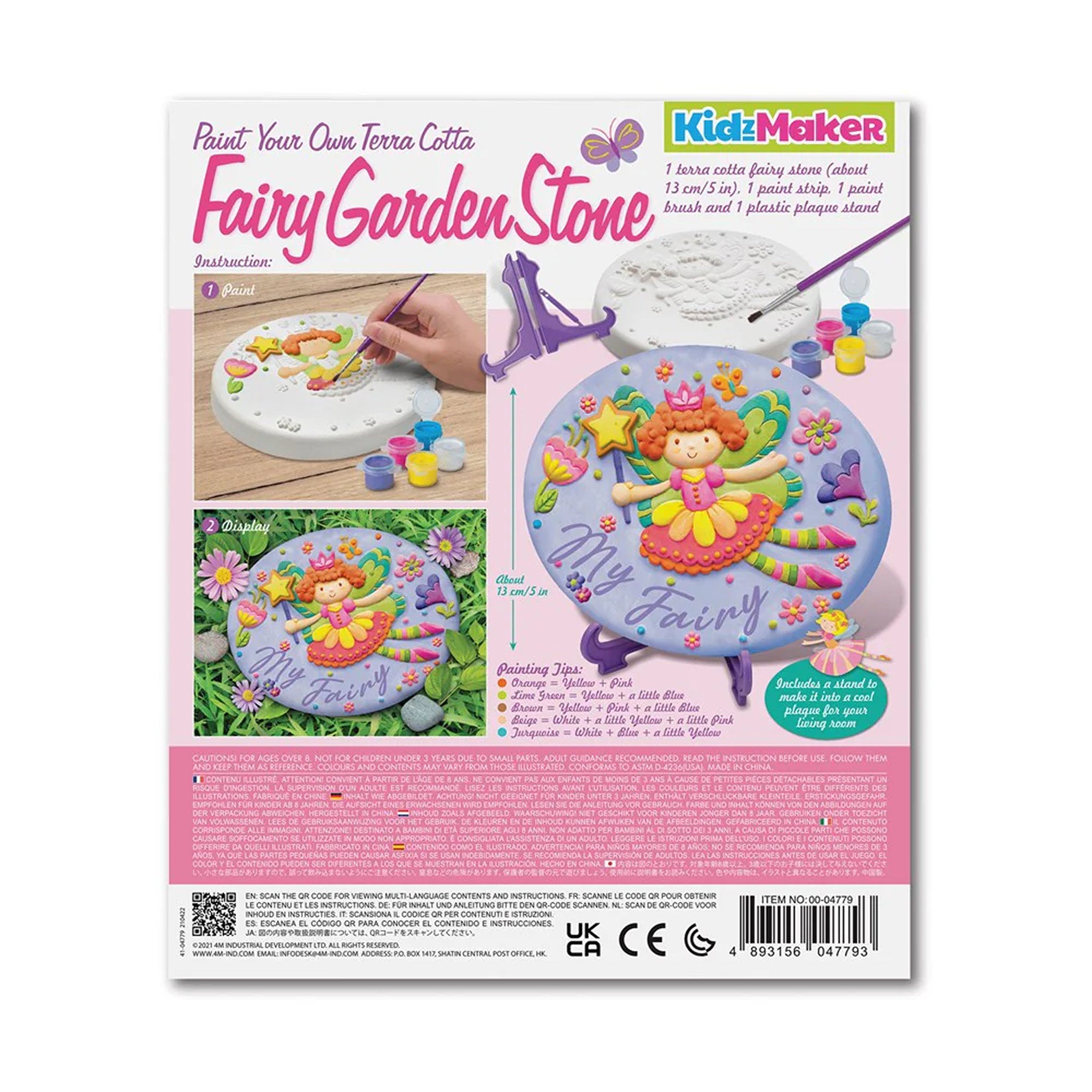 4M KidzMaker Fairy Garden Stone Painting