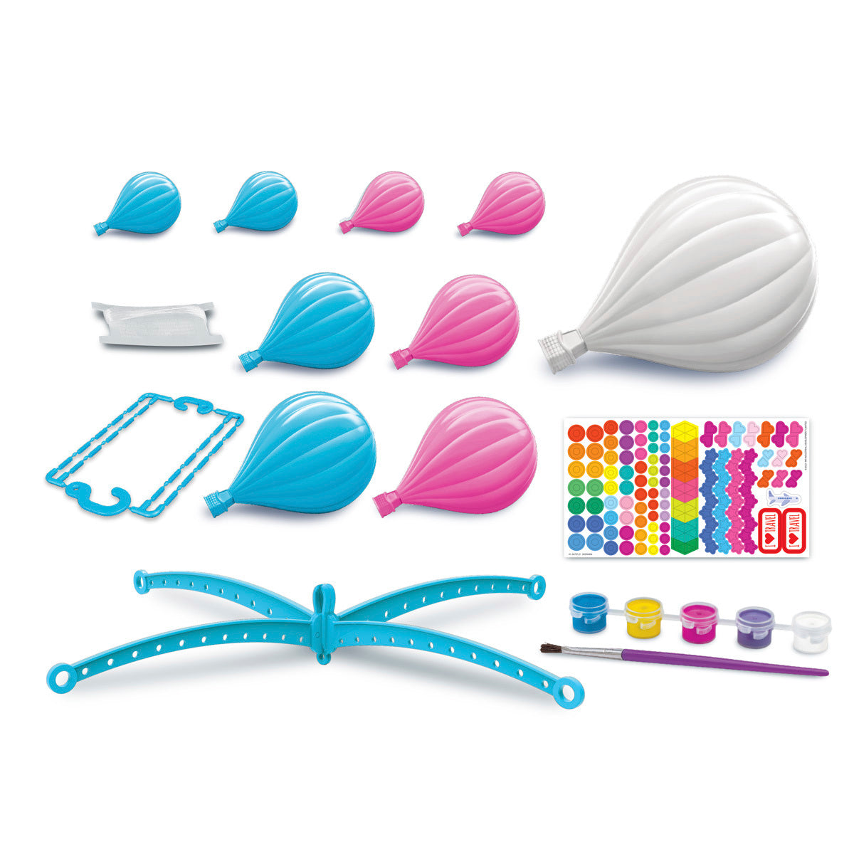 4M KidzMaker Paint Your Own Hot Air Balloons Mobile