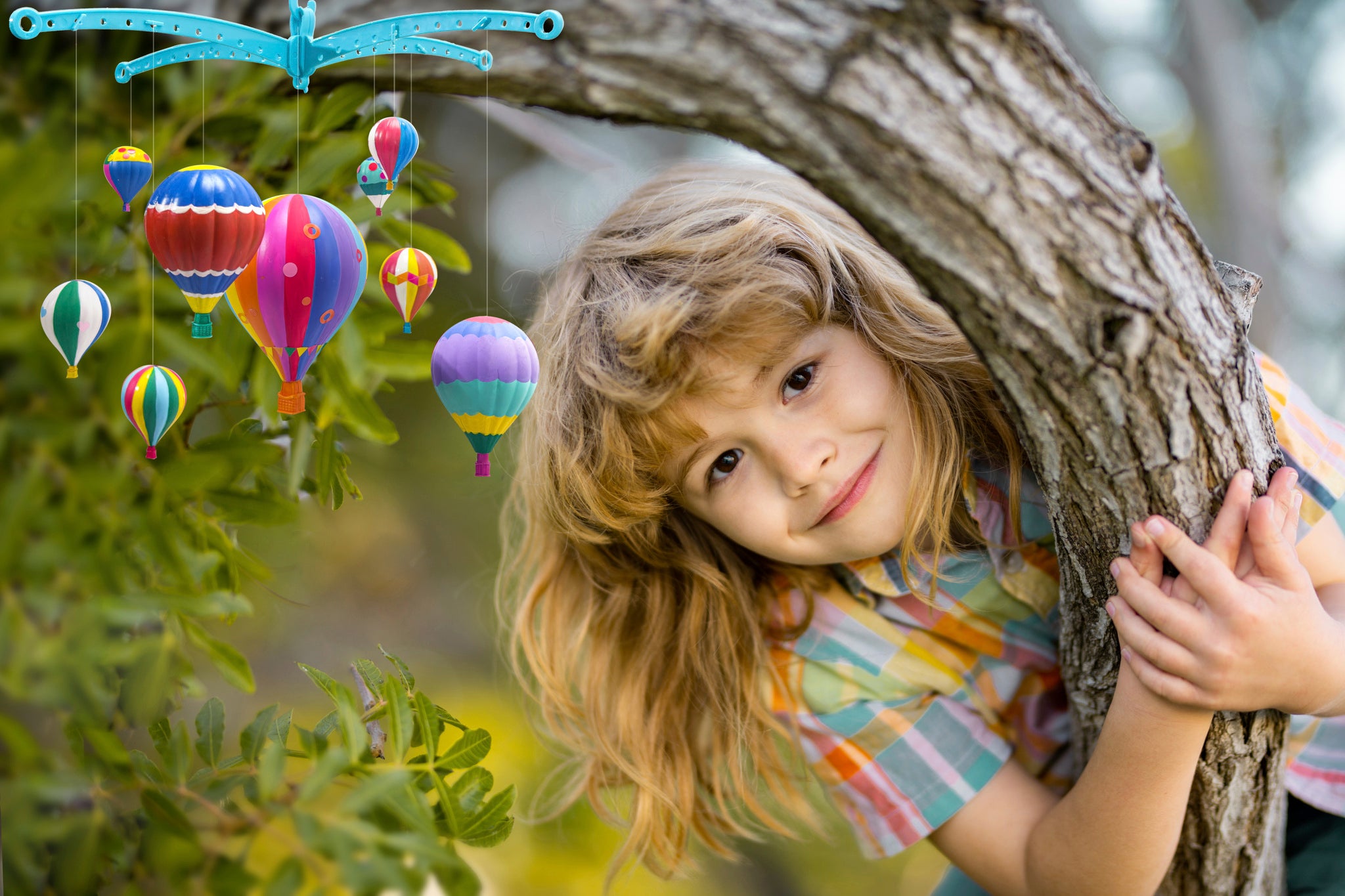 4M KidzMaker Paint Your Own Hot Air Balloons Mobile