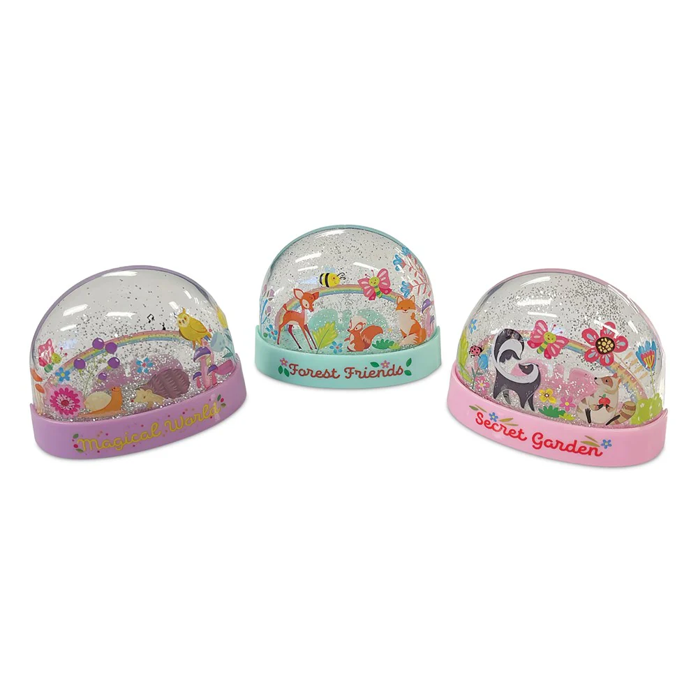4M KidzMaker Mini Glitter Rainbow Water Domes
