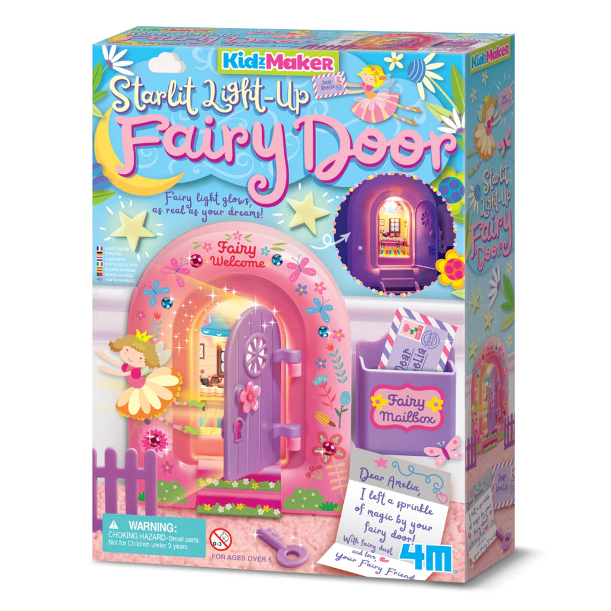 4M KidzMaker Light-Up Fairy Door
