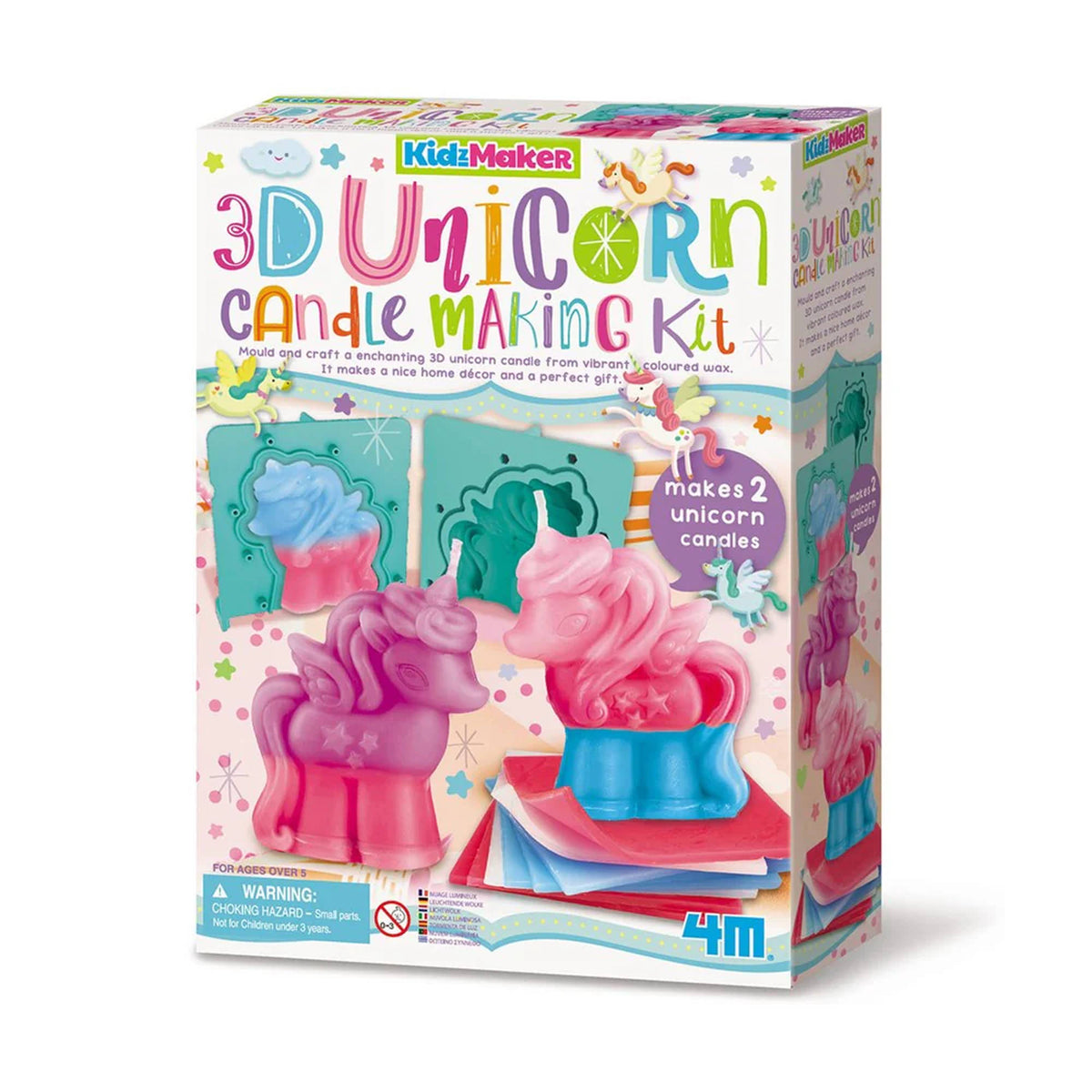 4M KidzMaker 3D Unicorn Candle Making Kit
