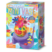 4M KidzMaker Mini Flower Twirl & Paint Vase