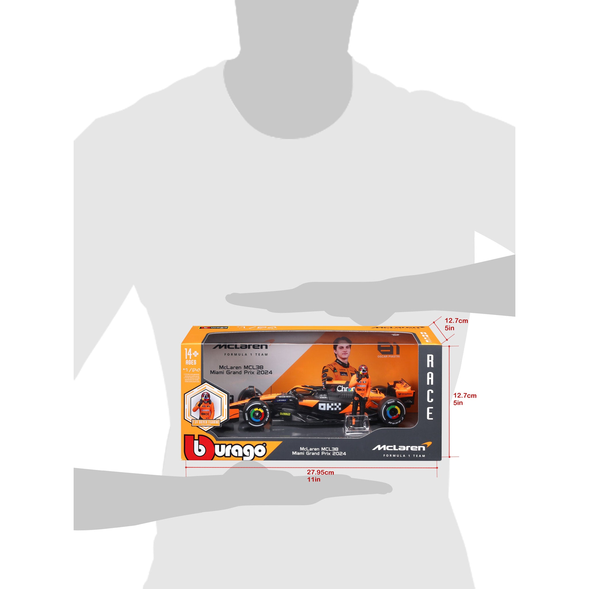 Bburago F1 1/24 Mclaren MCL38 2024 - #81 Piastri